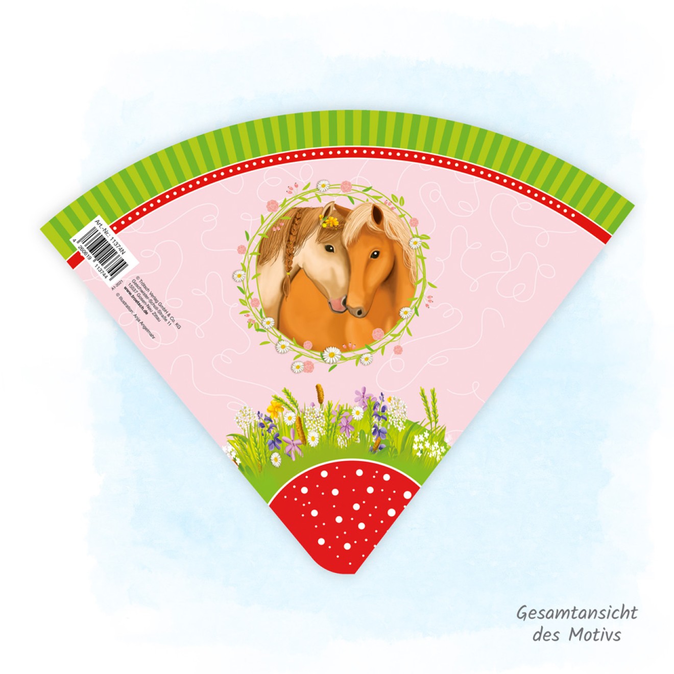 Schultüte Pferde 22 cm