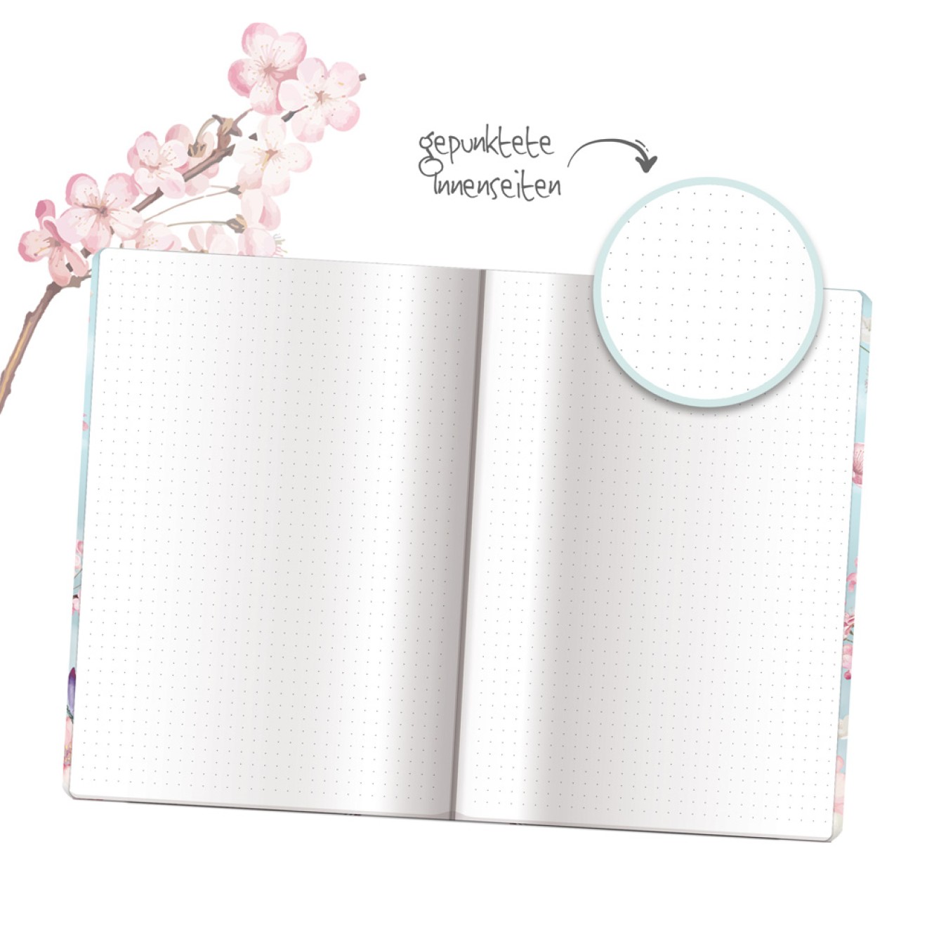 Tagebuch mit Zahlenschloss "Spring"