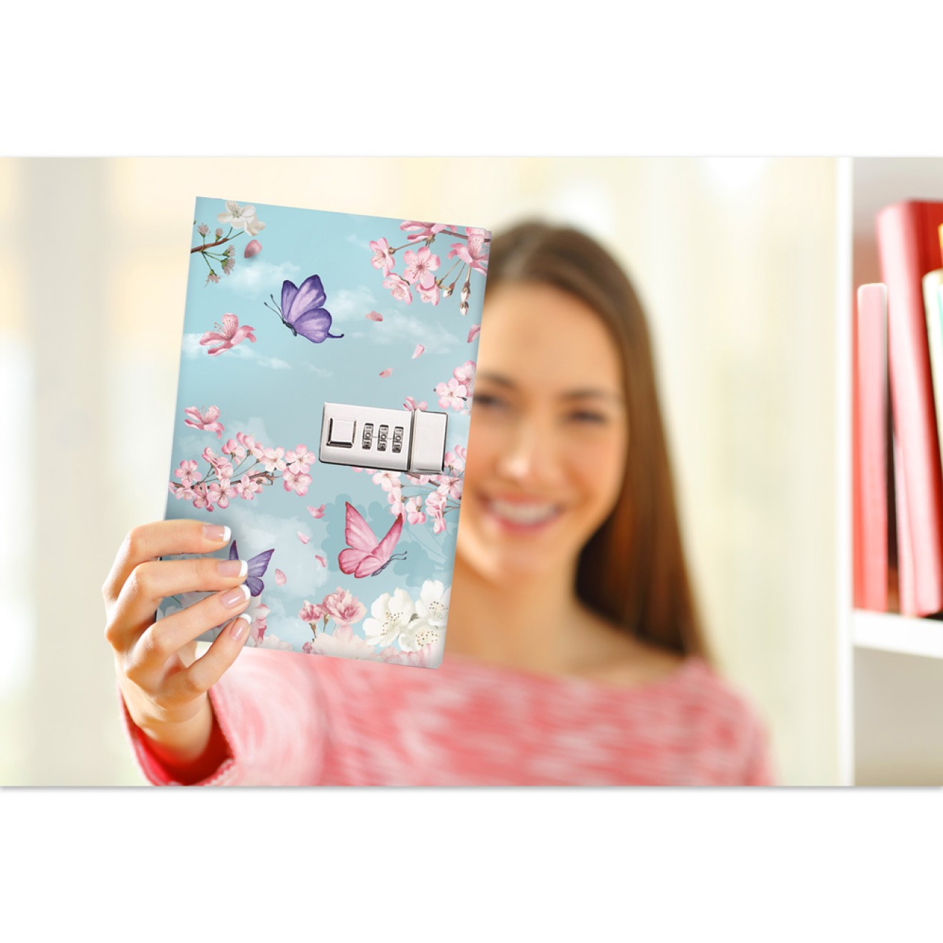 Tagebuch mit Zahlenschloss "Spring"