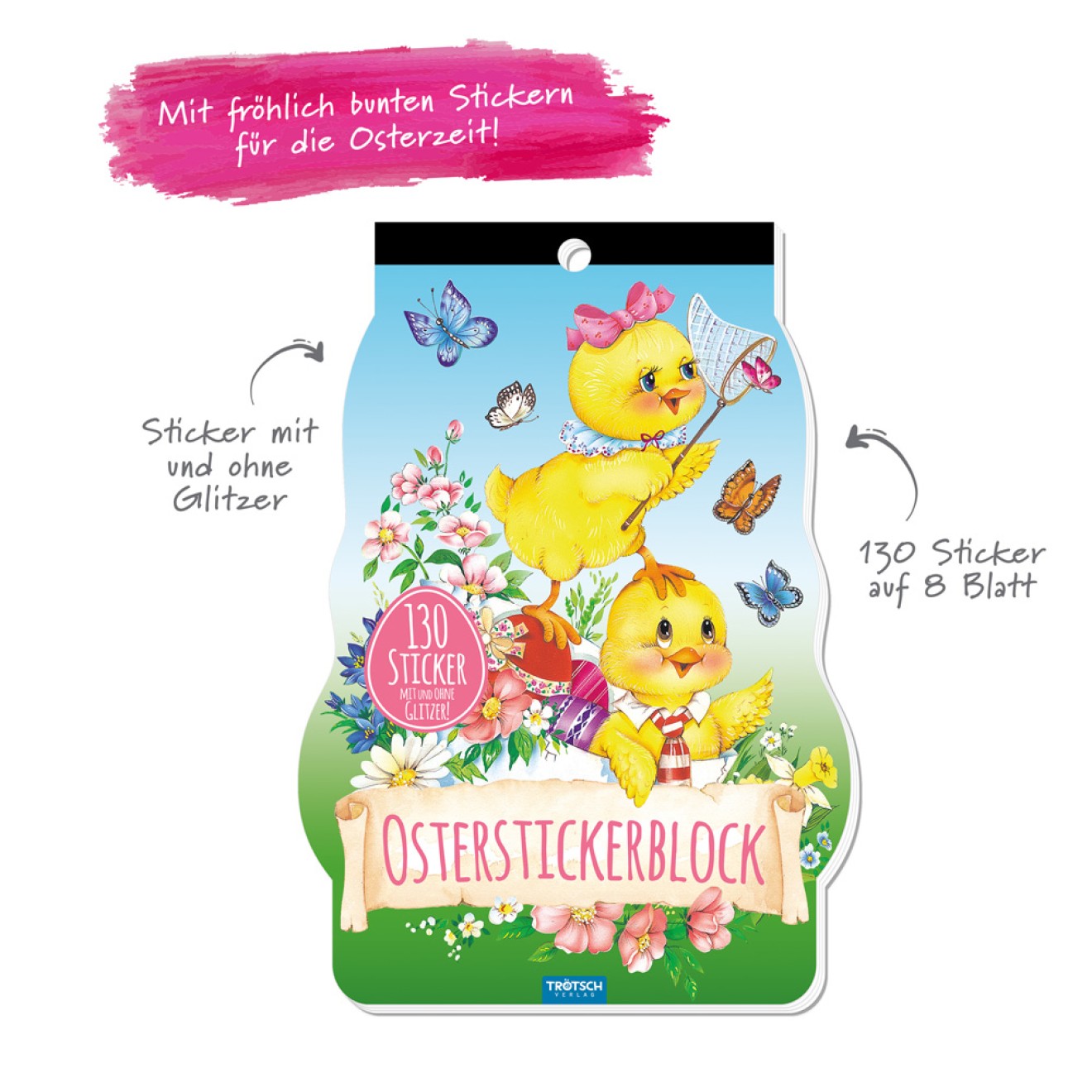 Osterstickerblock