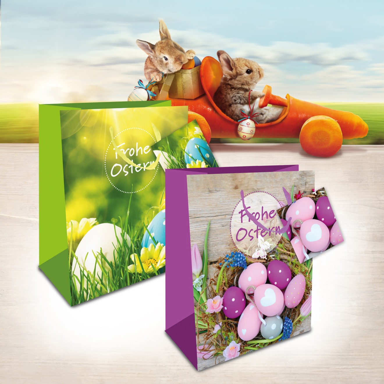 Tasche "Frohe Ostern" klein
