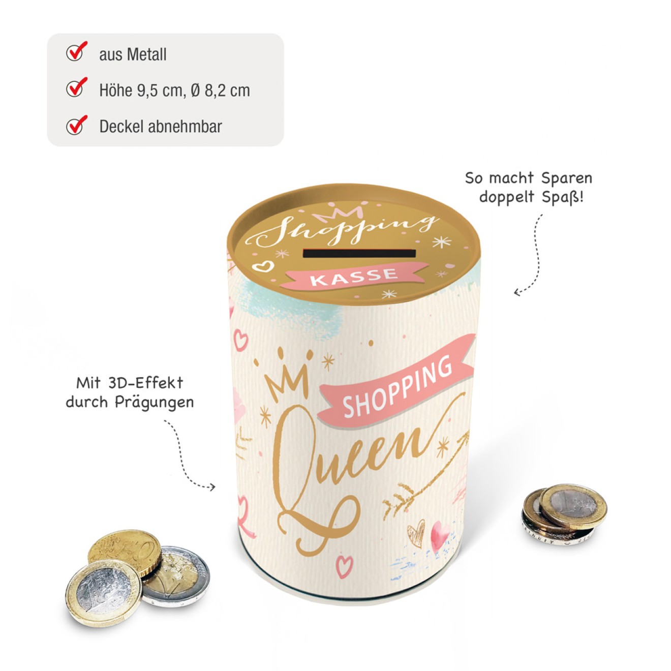 Spardose "Shoppingqueen"