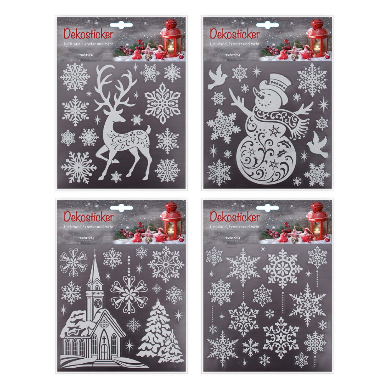 Vintage Weihnachts-Dekosticker