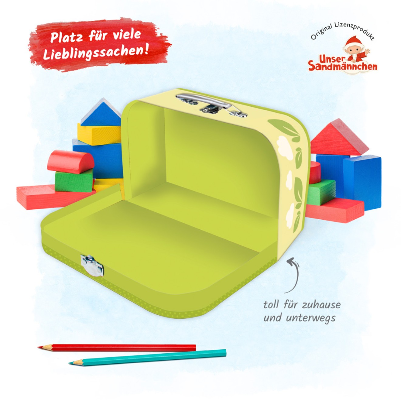 UNSER SANDMÄNNCHEN Kinderkoffer medium "Sandmann Lok"