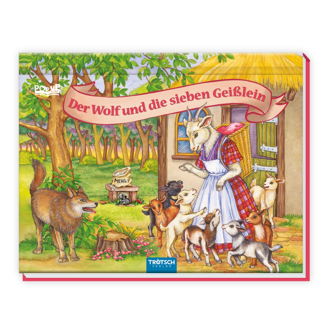 Märchenbuch/Pop-up-Buch "Der Wolf und die sieben Geißlein"