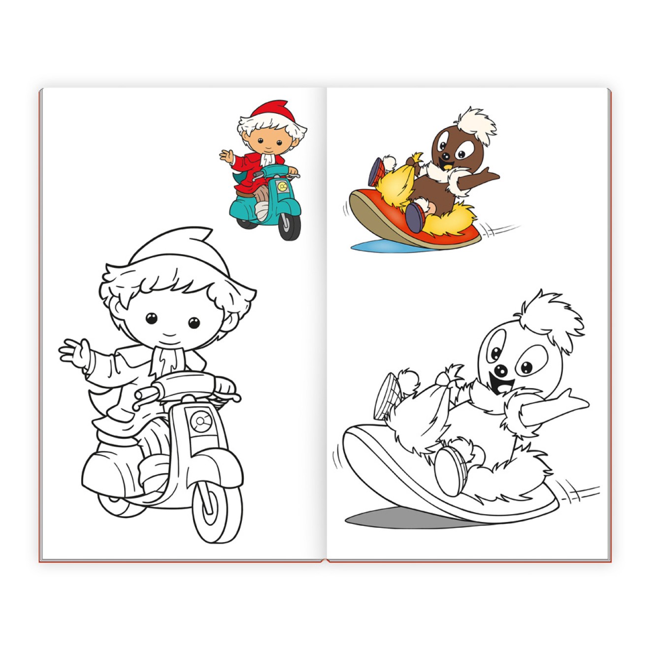 UNSER SANDMÄNNCHEN Malbuch/Ausmalbuch mit Stickern
