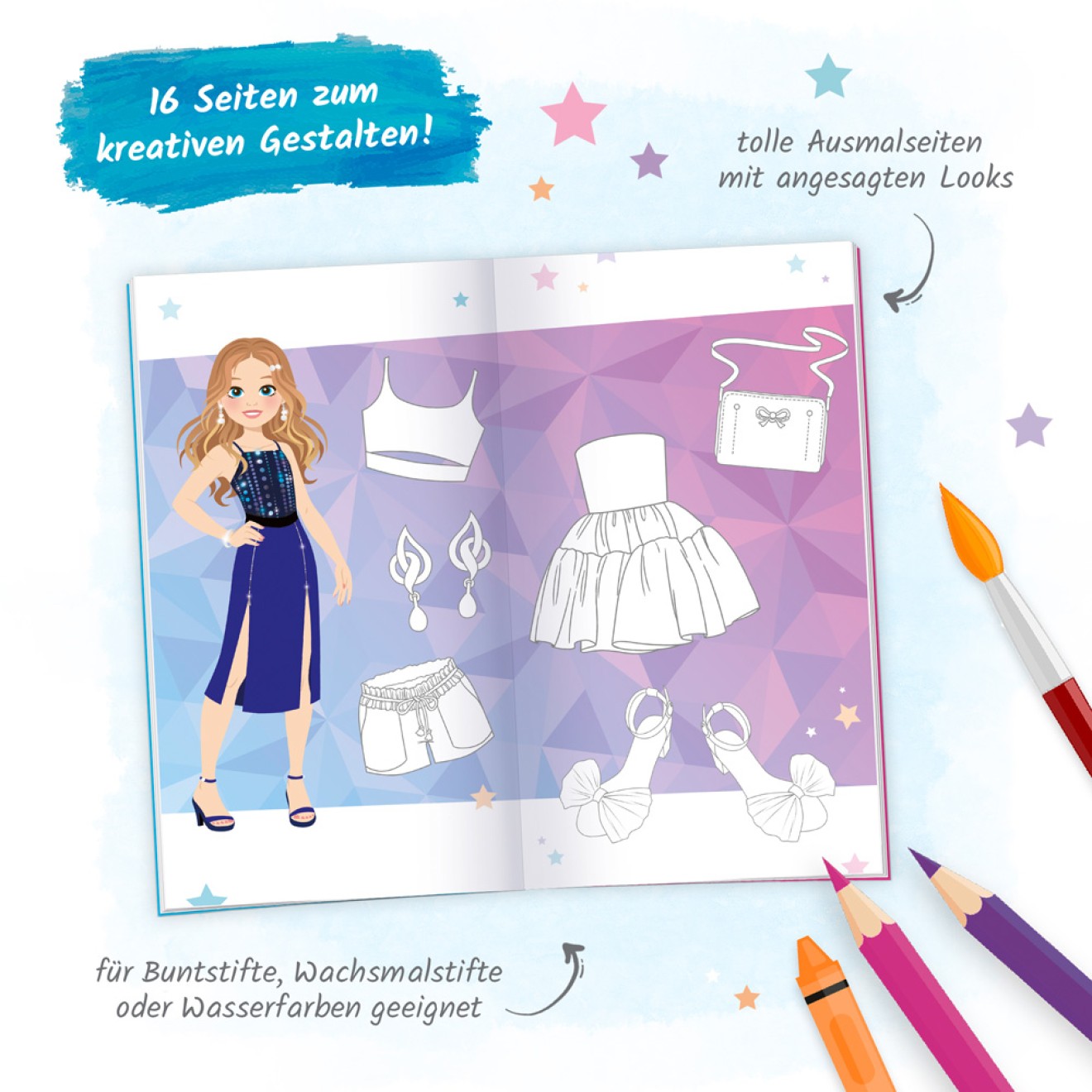 Stickermalbuch "Fashion Star - Filmstar"