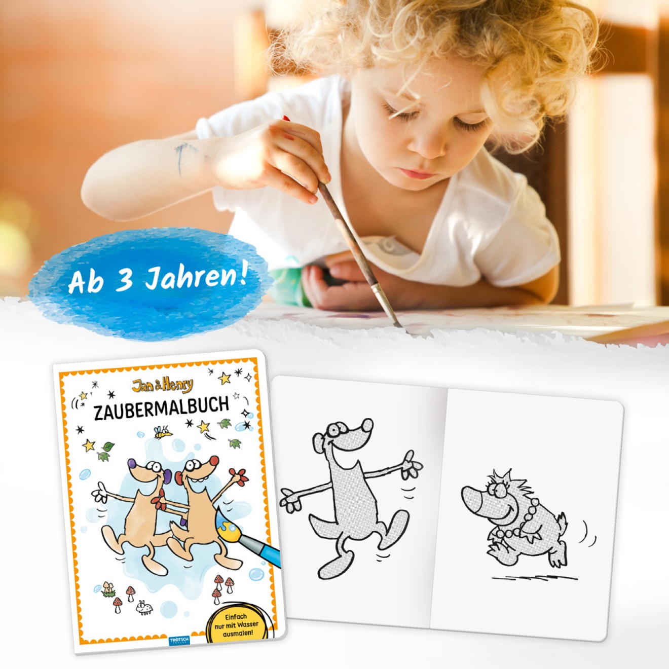 JAN & HENRY Zaubermalbuch