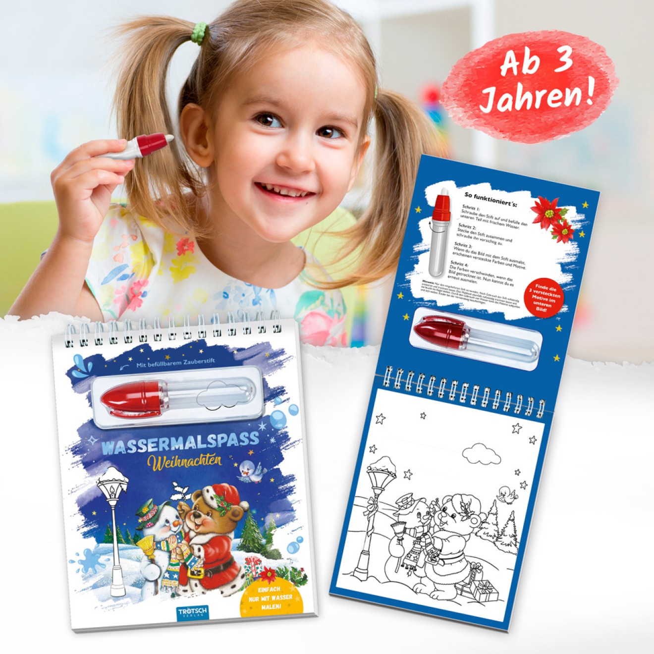 Wassermalspaß Weihnachten