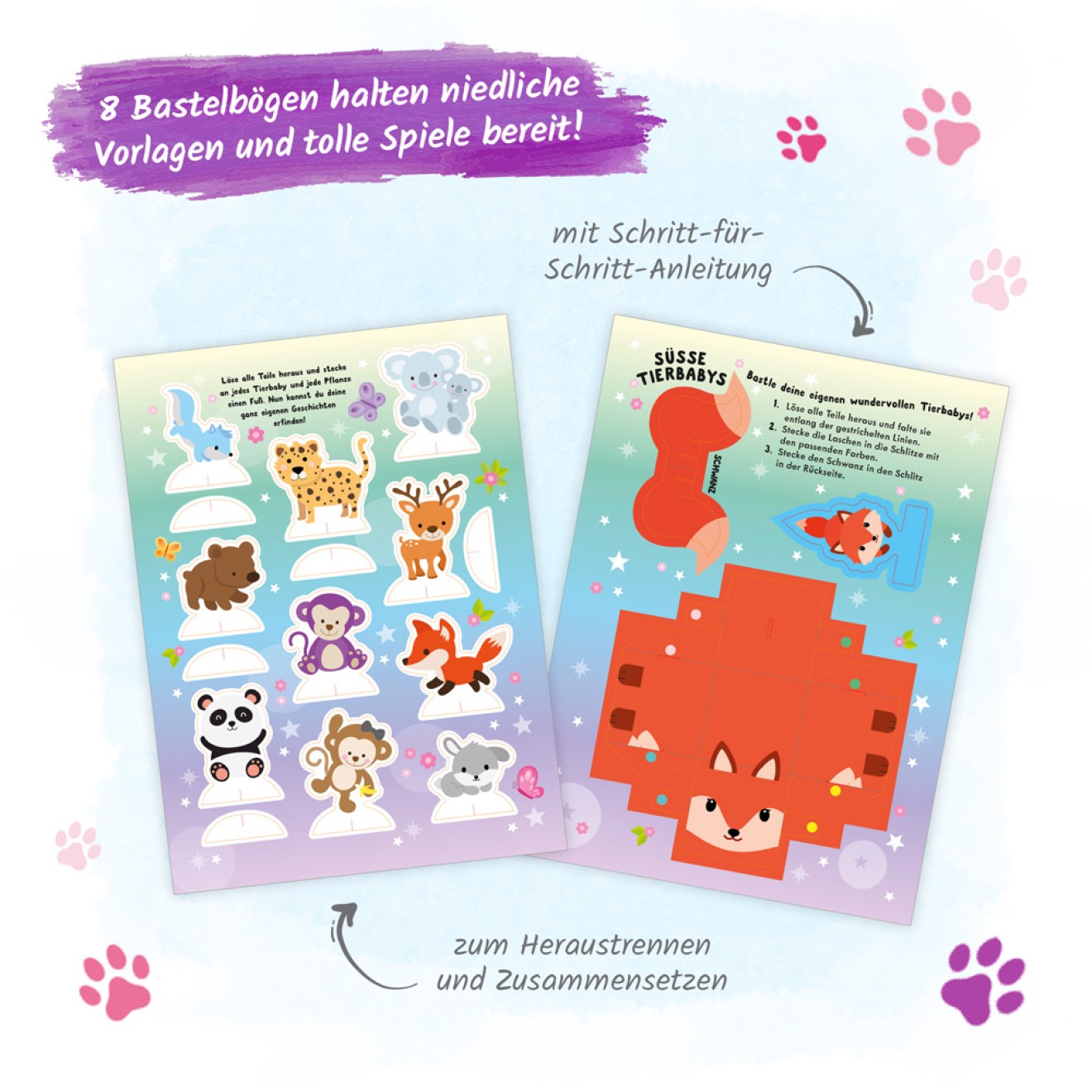 Mal- & Bastelbuch "Tierbabys - basteln, malen, rätseln"
