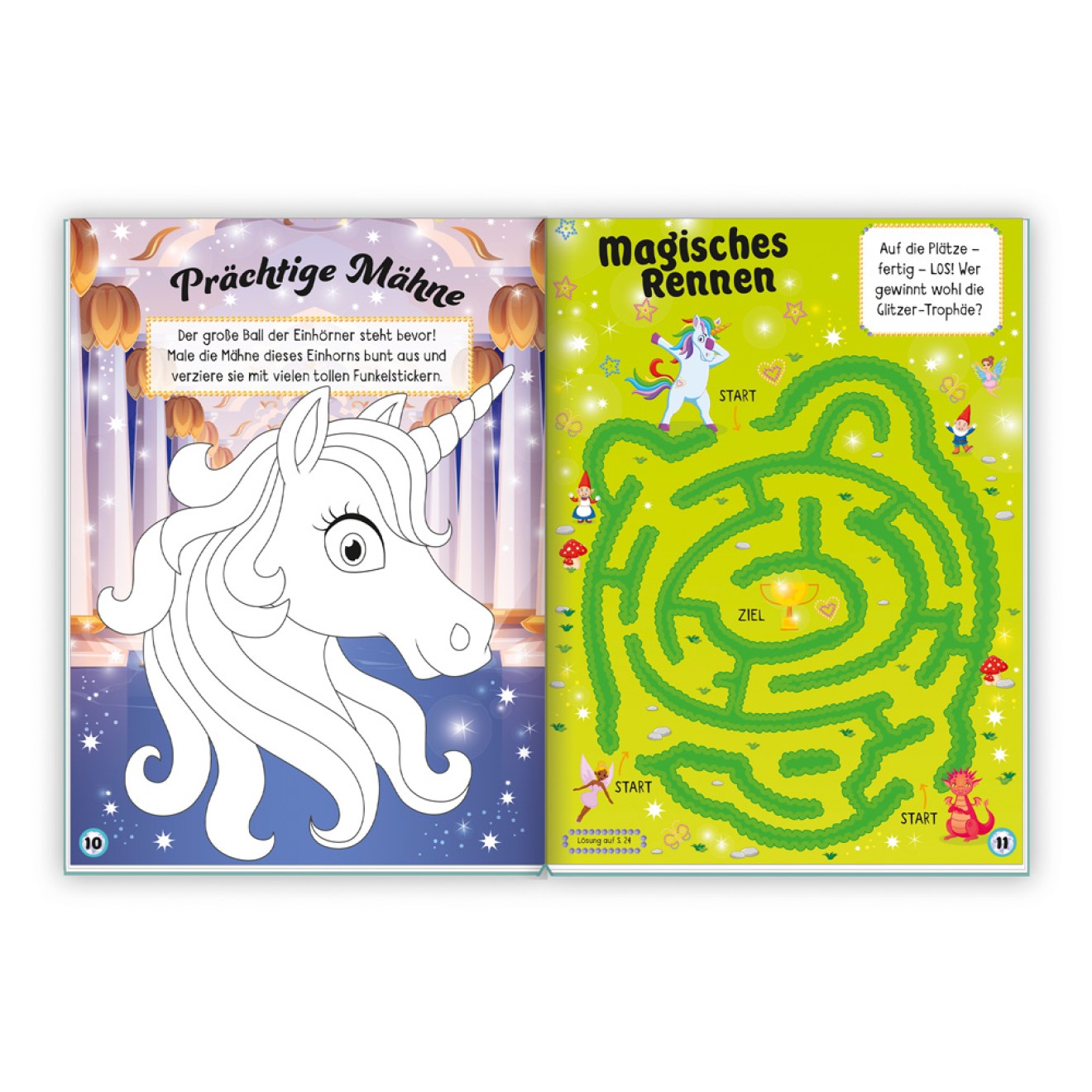 Mal- & Bastelbuch "Einhornwelt - basteln, malen, rätseln"