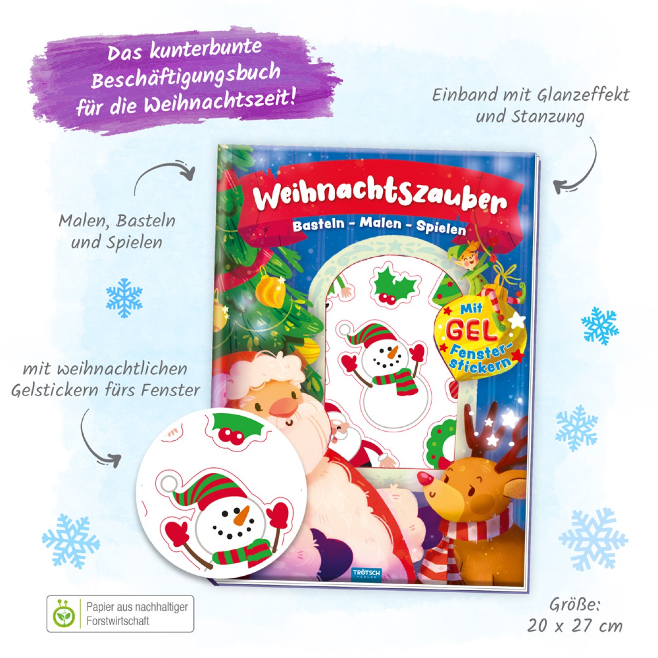 Weihnachtszauber - basteln, malen, spielen