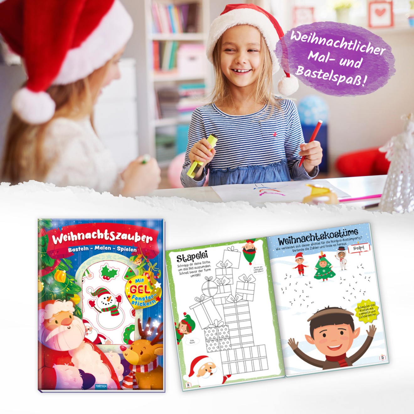 Weihnachtszauber - basteln, malen, spielen