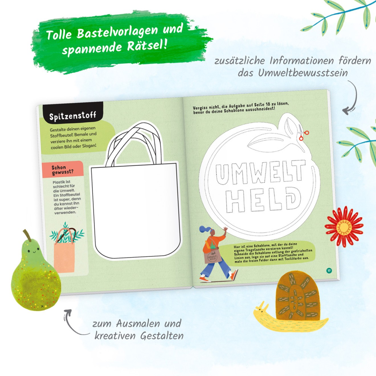 Beschäftigungsbuch "Schütze unsere Umwelt-Natur"