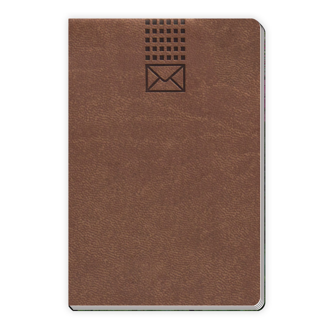 Adressbuch Soft braun mini