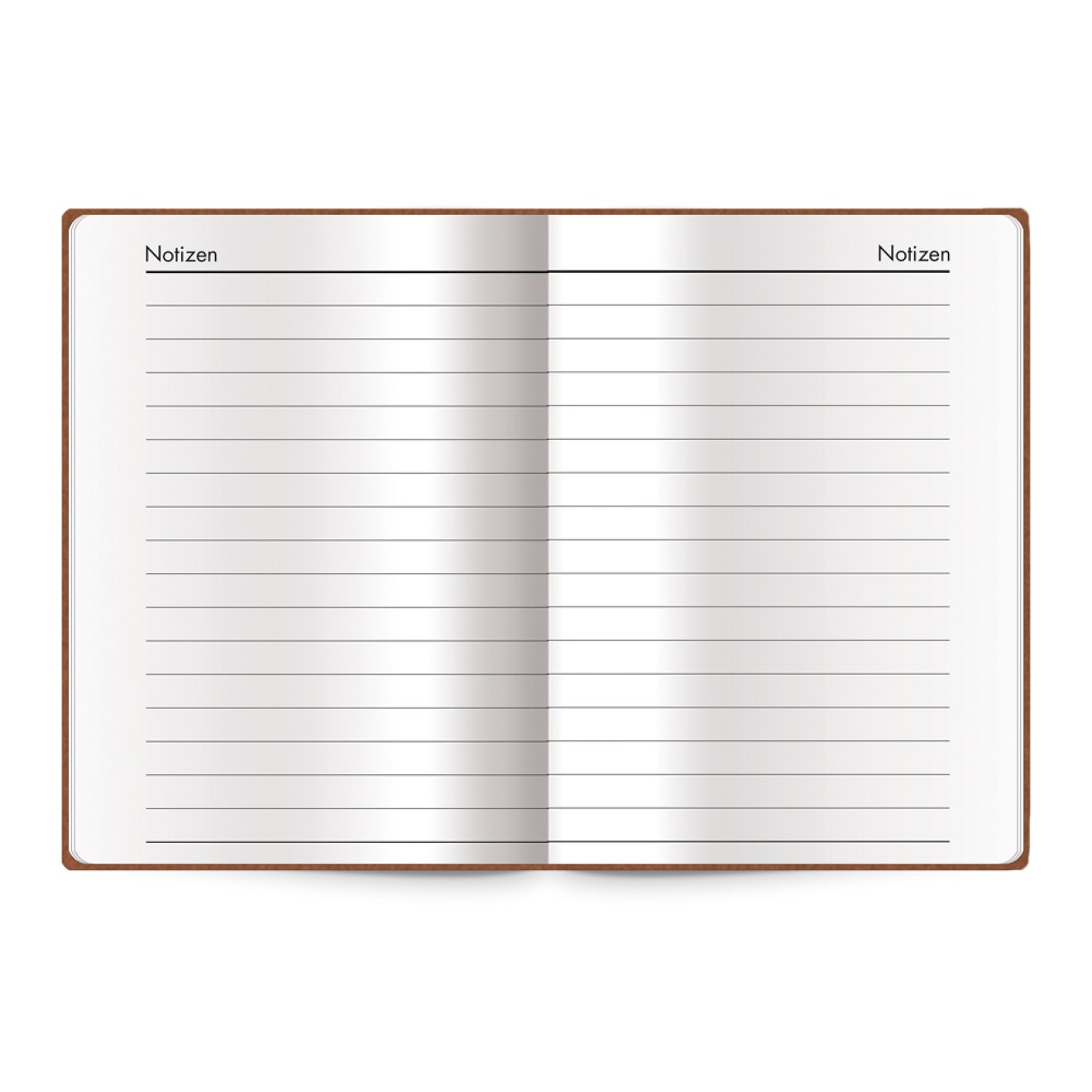Adressbuch Soft braun mini