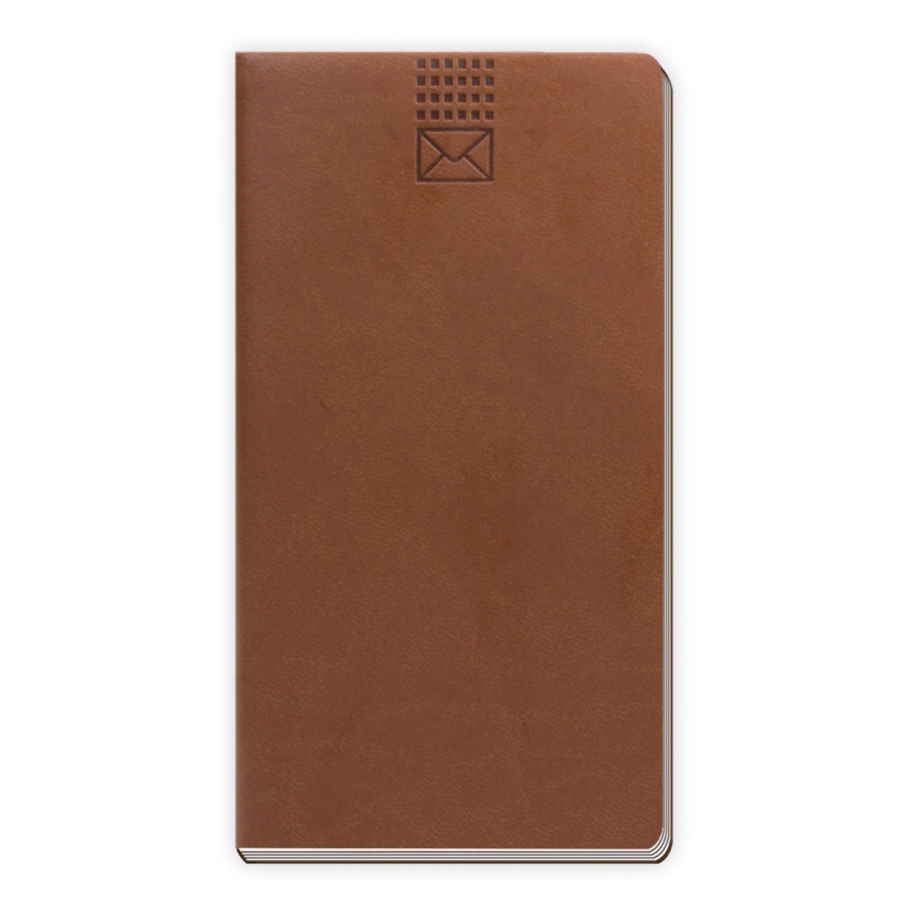 Adressbuch Soft braun slim