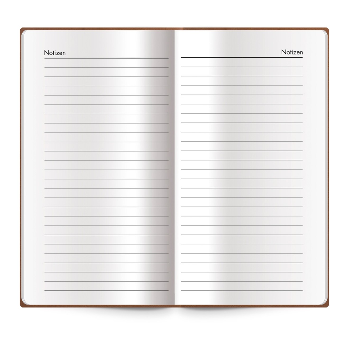 Adressbuch Soft braun slim