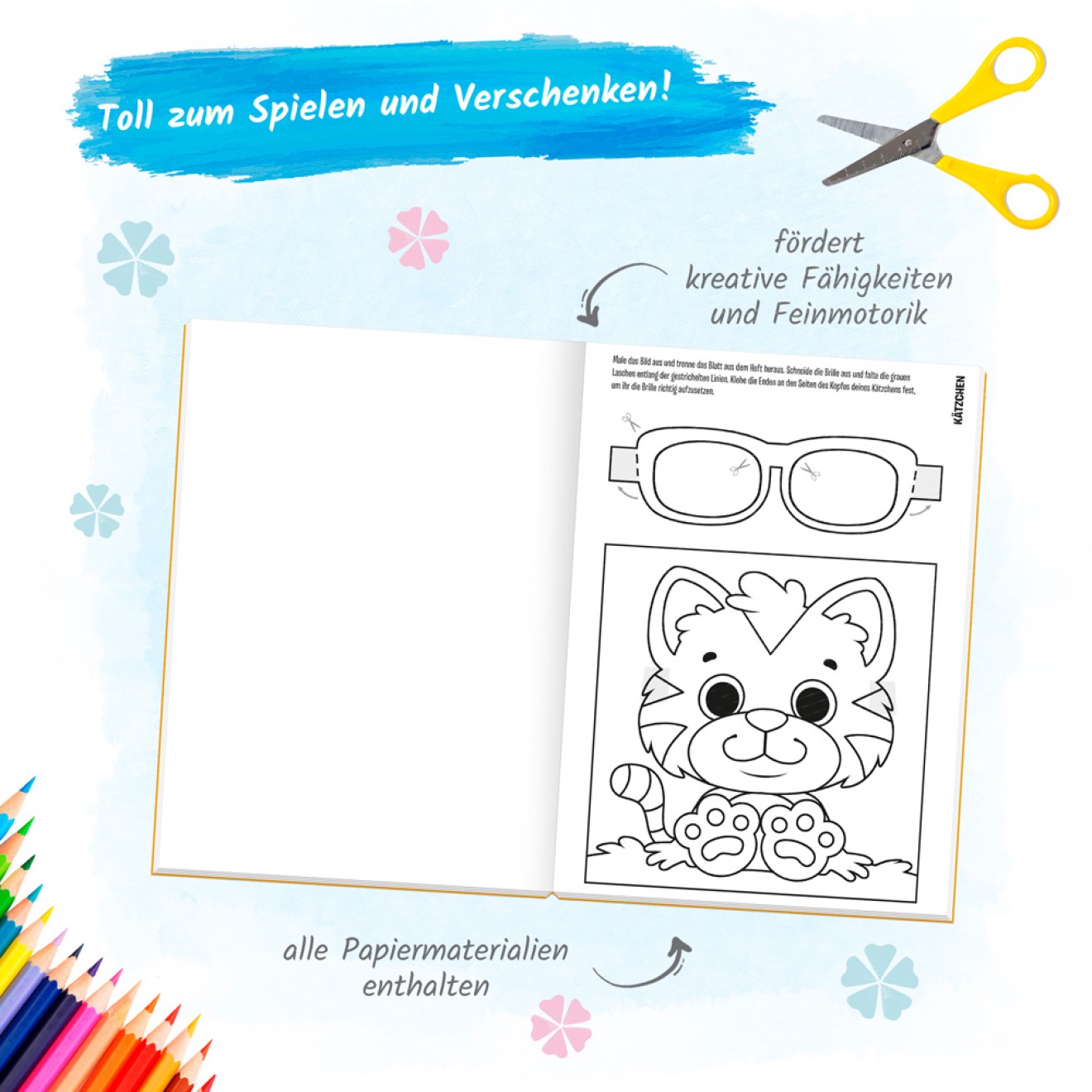 Bunte Mal- und Basteltiere "Heimische Tierwelt"