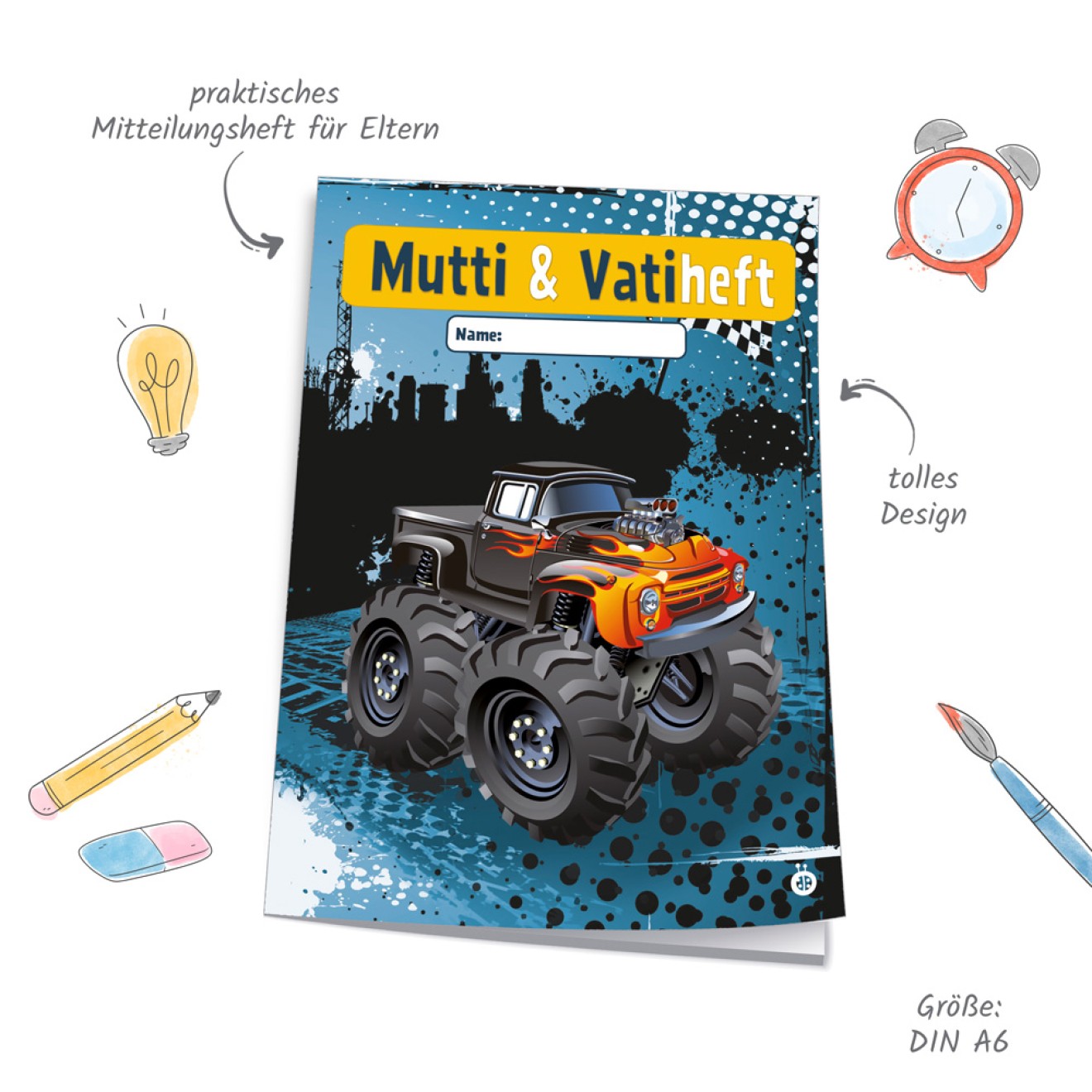 Mutti- & Vatiheft Monstertruck