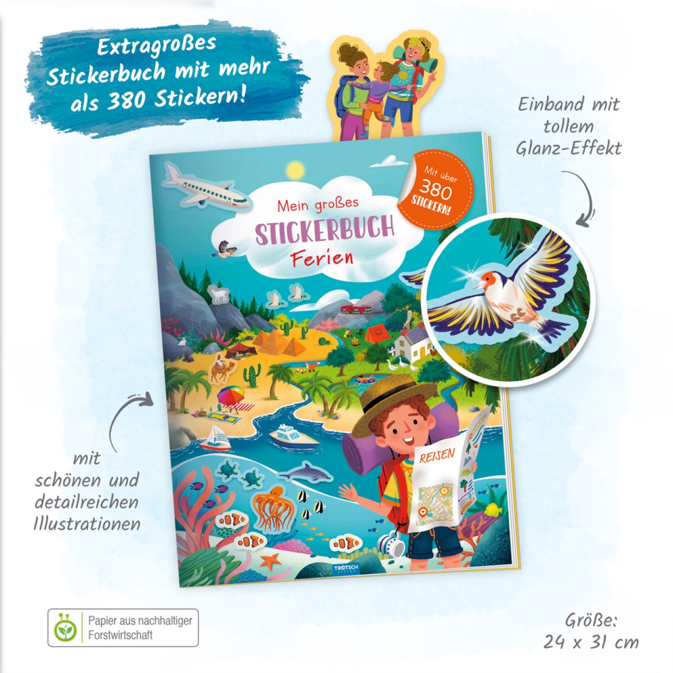 Mein großes Stickerbuch "Ferien"
