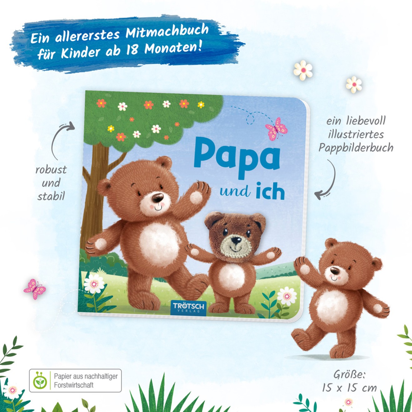 Fingerpuppenbuch "Papa und ich"