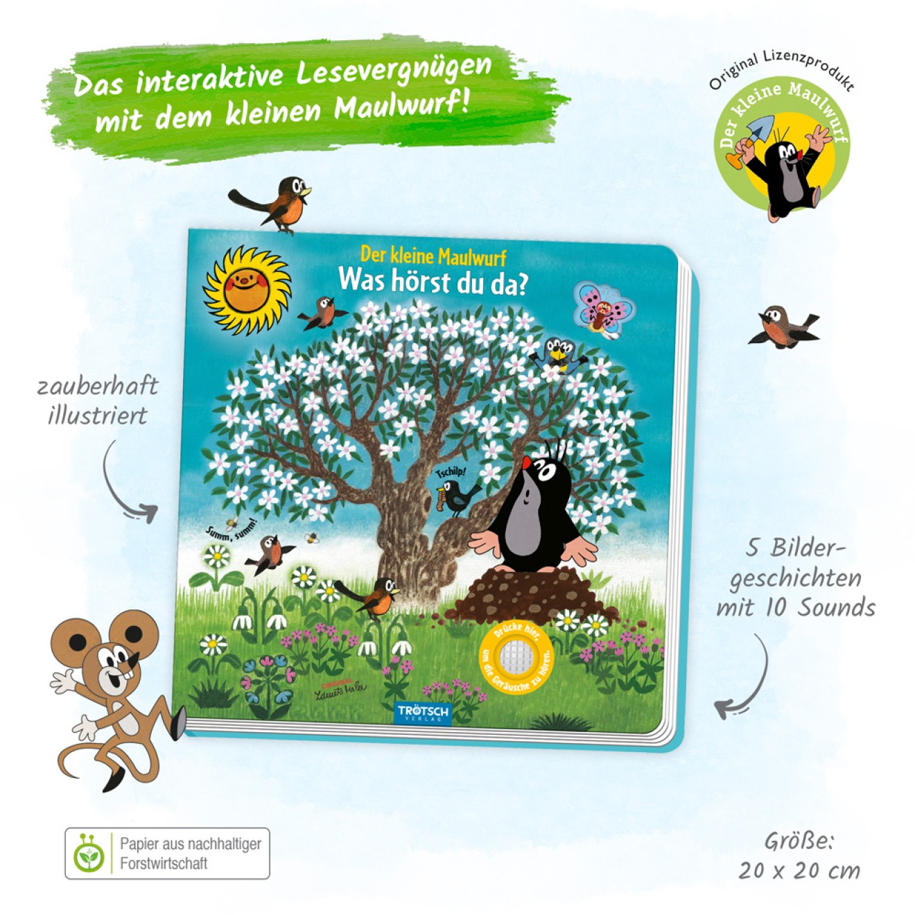 DER KLEINE MAULWURF Soundbuch "Was hörst du da?"