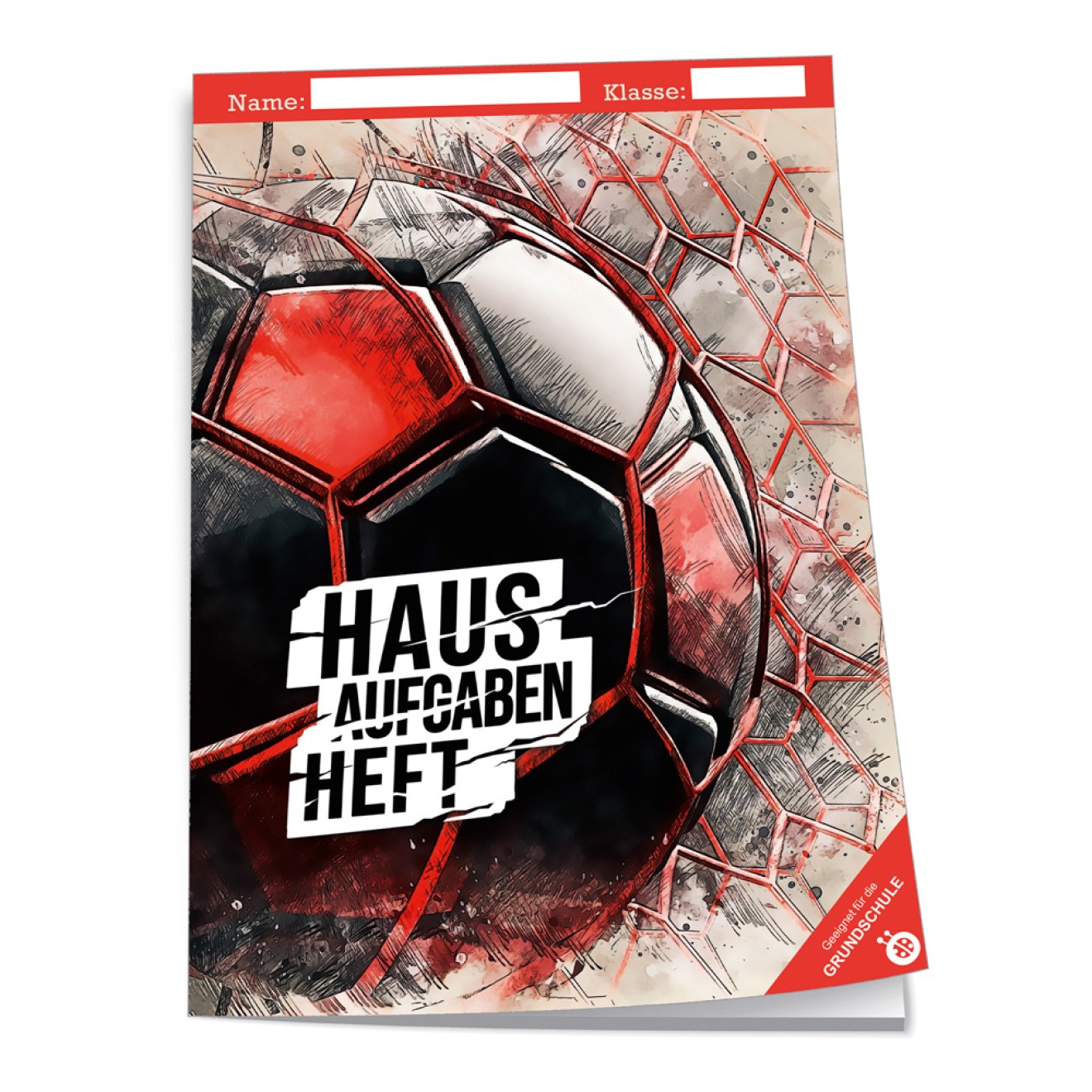 Hausaufgabenheft Grundschule Fußball