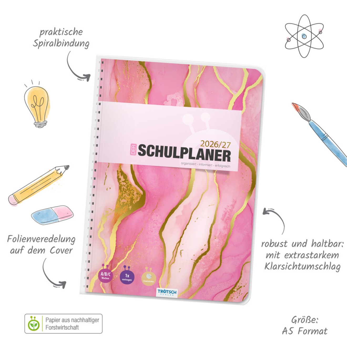 Schulplaner PINK 26/27
