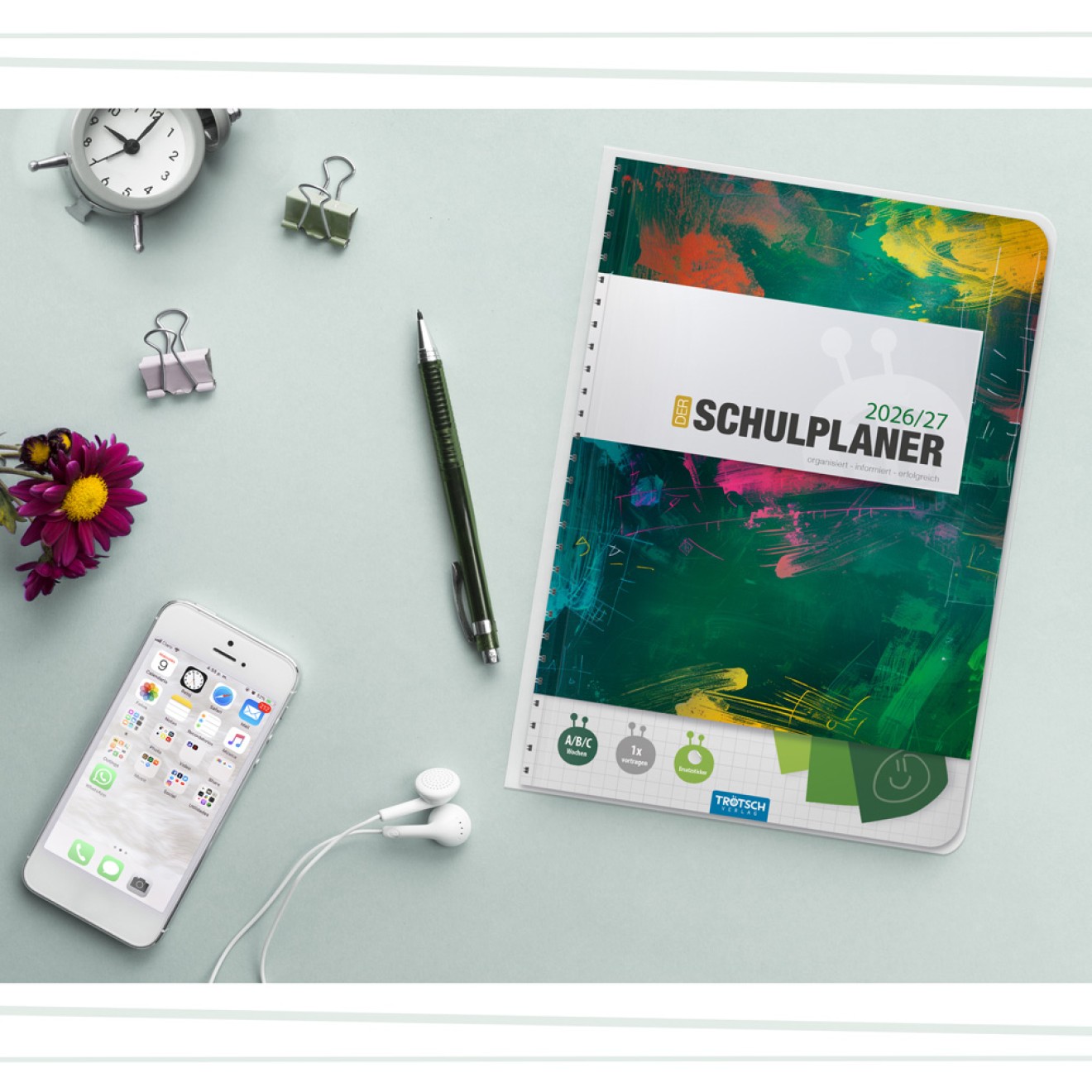 Schulplaner GRÜN 26/27