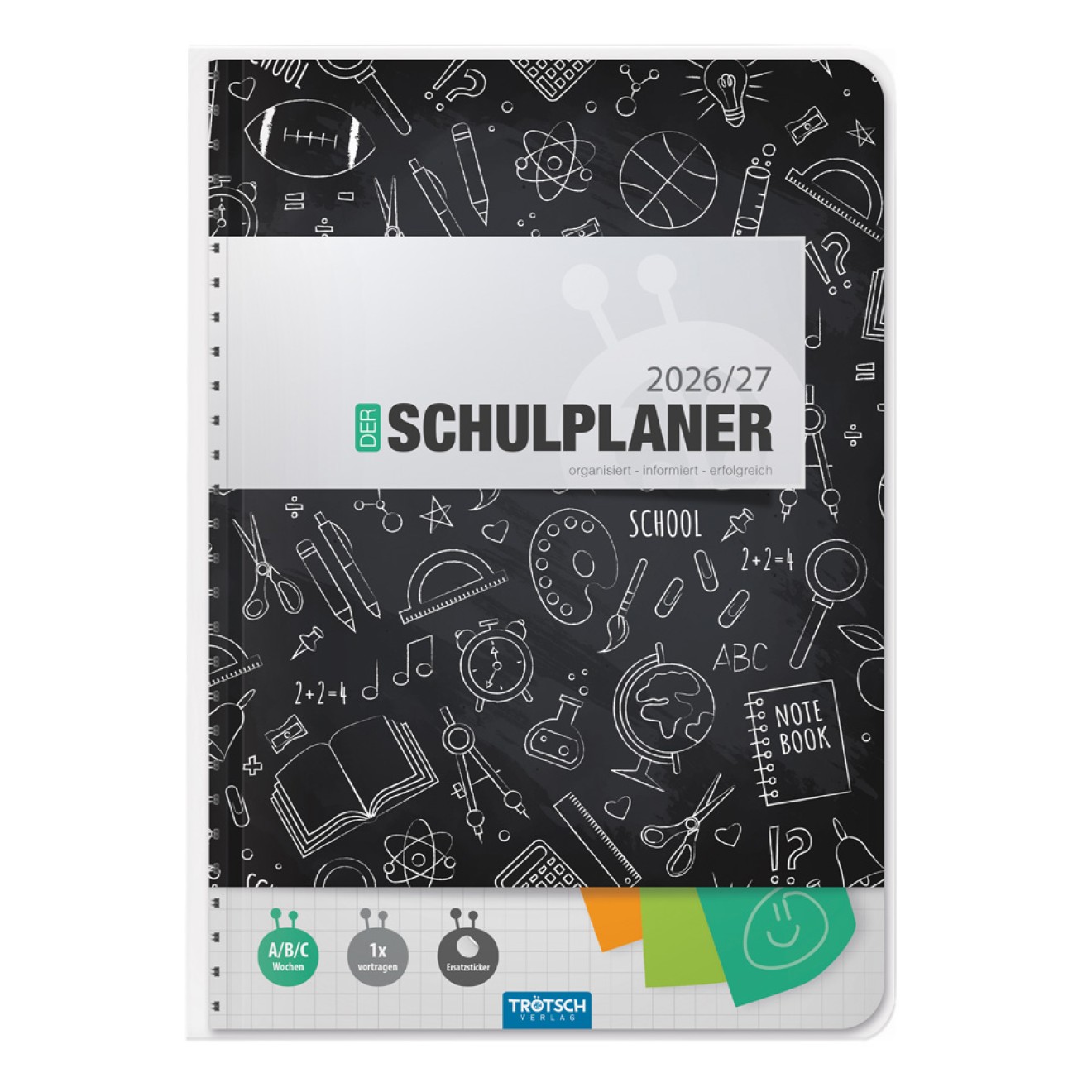 Schulplaner SCHWARZ 26/27