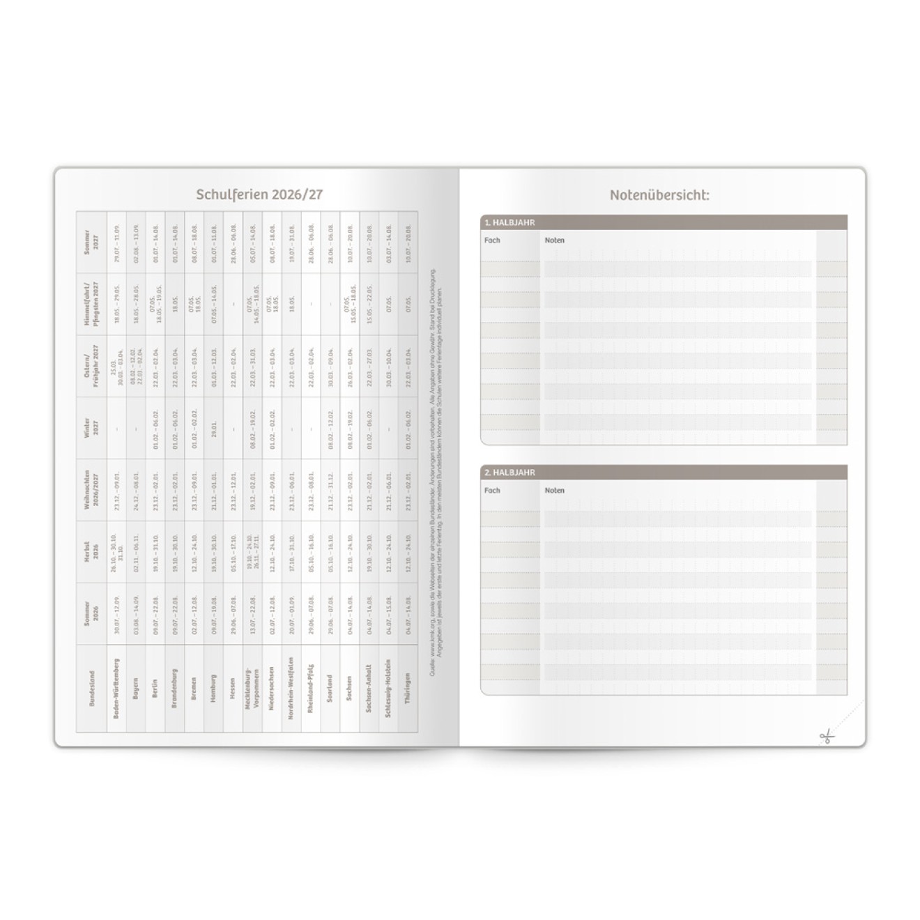 Hausaufgabenheft Truck 26/27