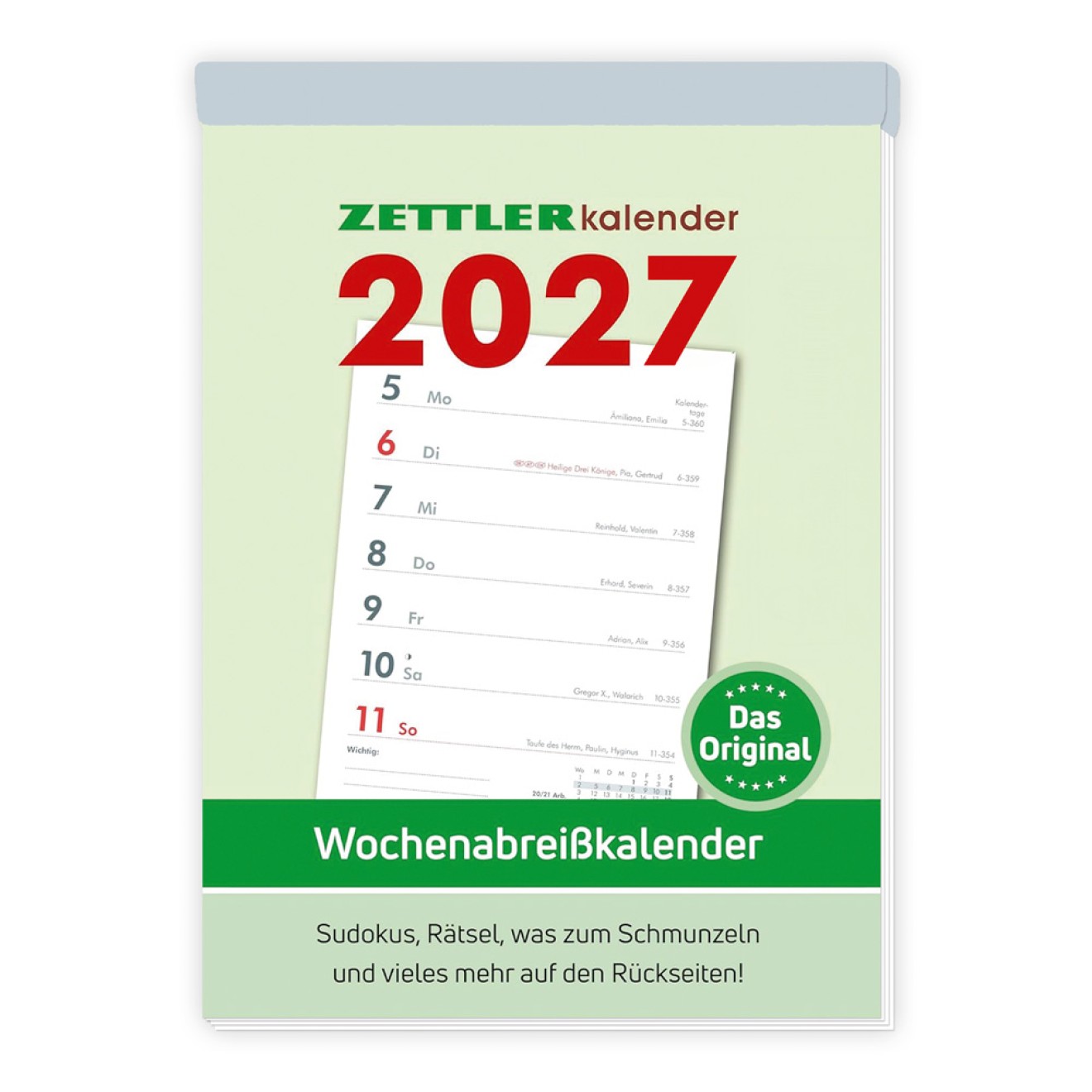 Wochenabreißkalender 2027