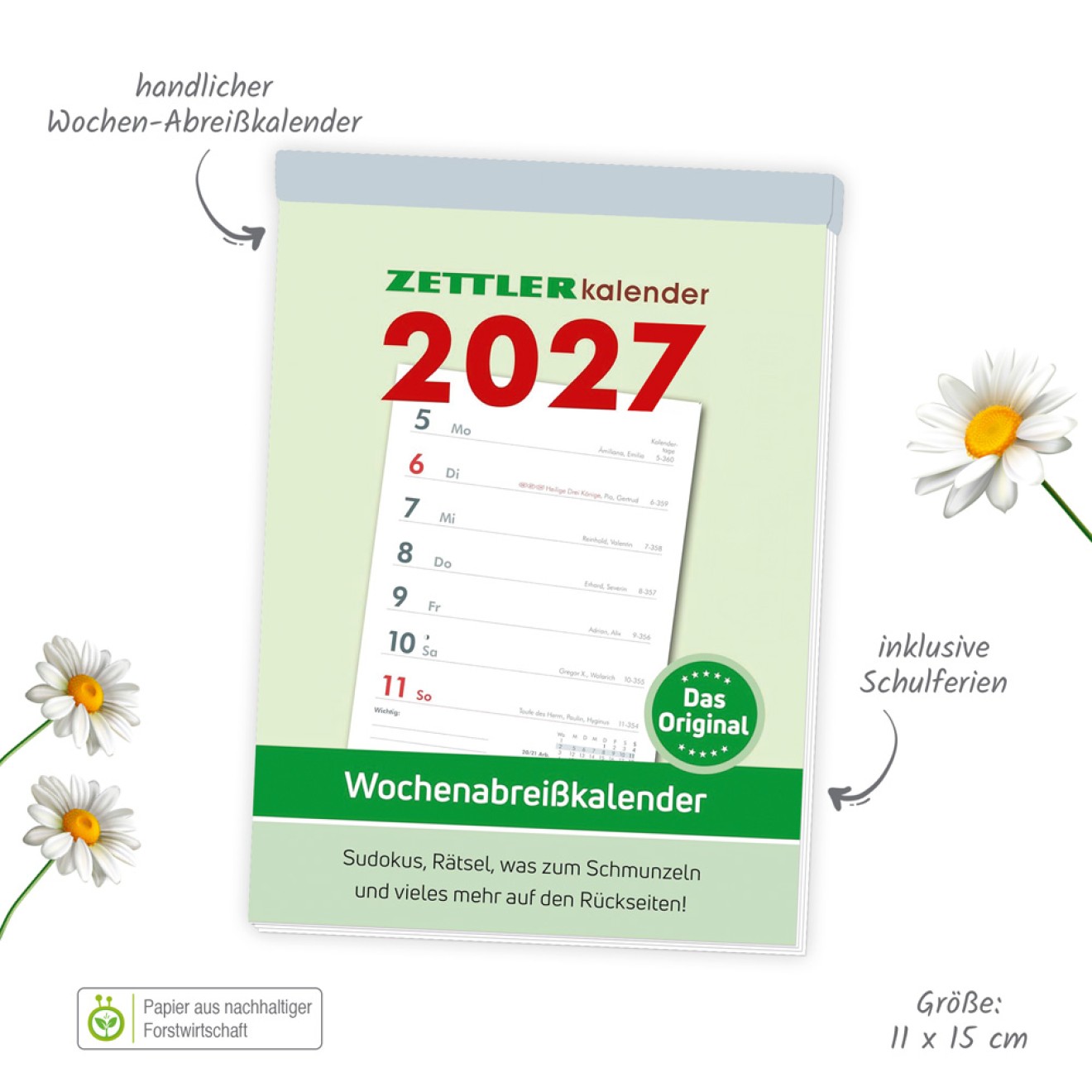 Wochenabreißkalender 2027