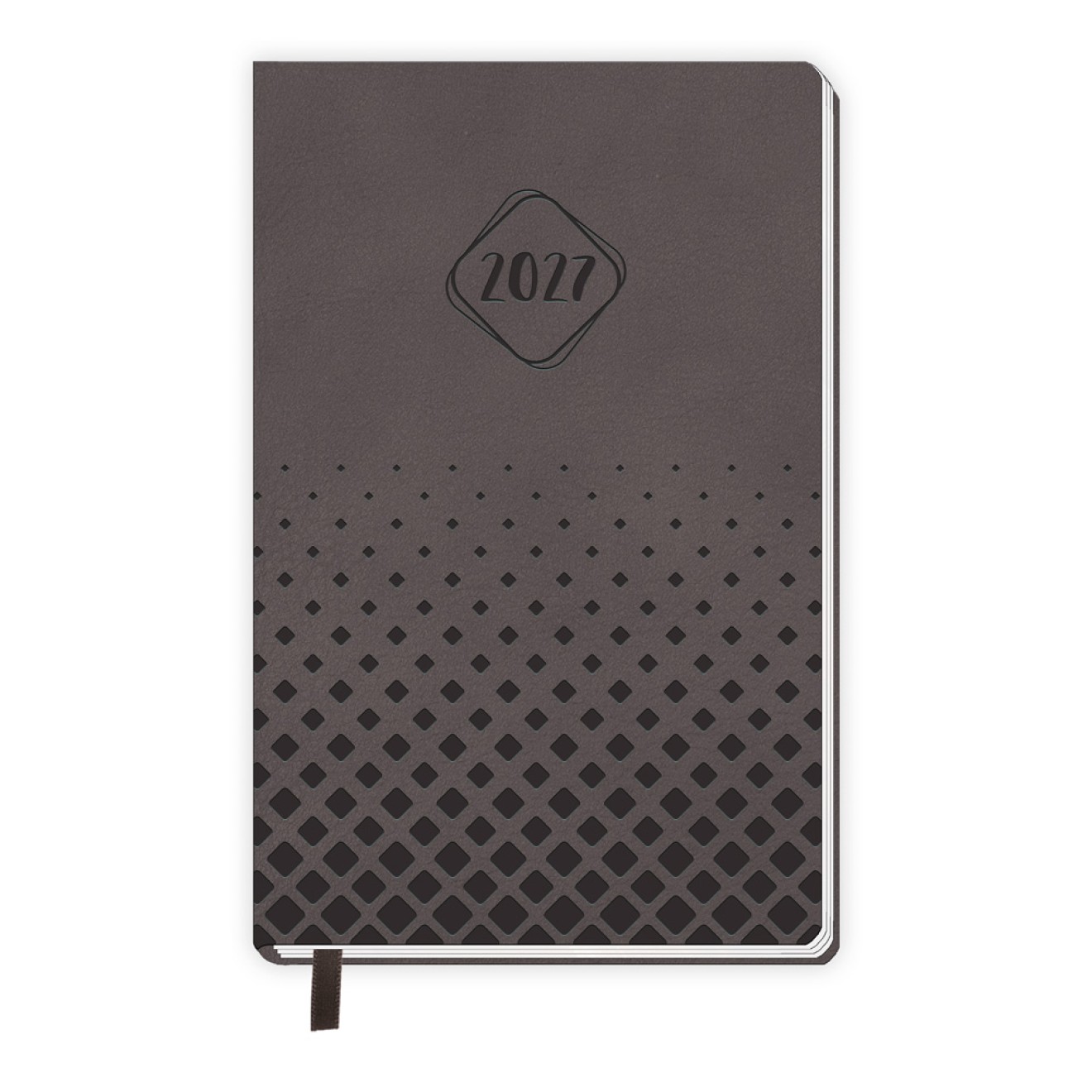 Taschenkalender A6 Soft Touch Anthrazit 2027