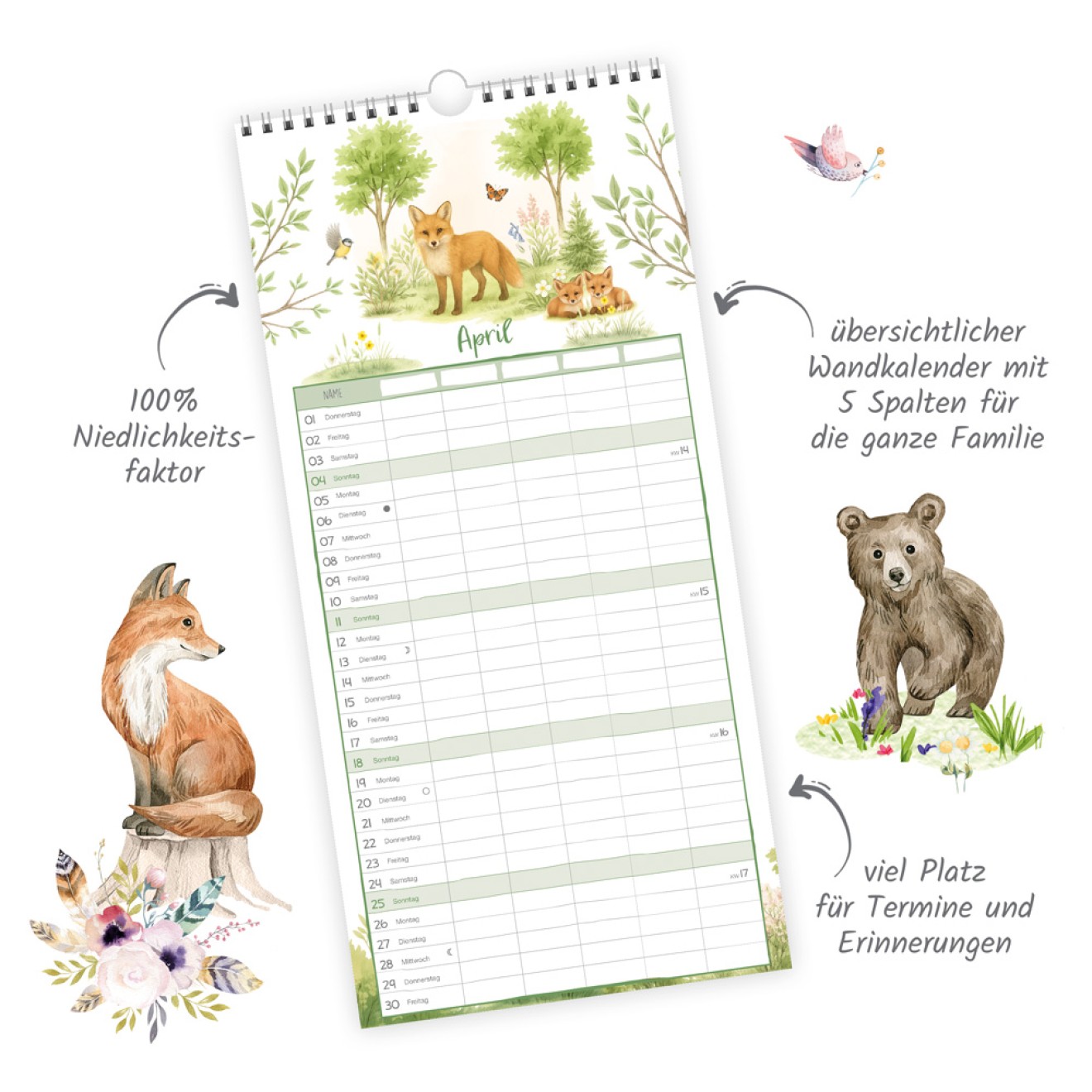 Familienkalender Waldfreunde 2027