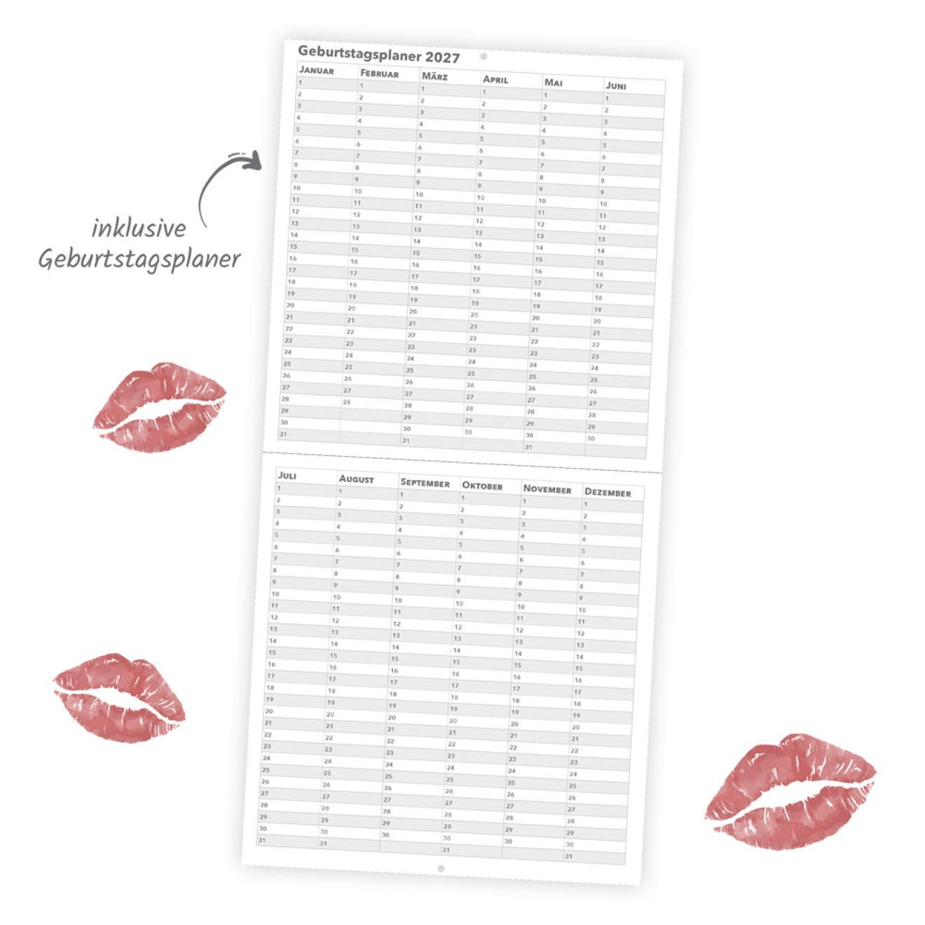 Erotikkalender Broschurkalender Girls 2027