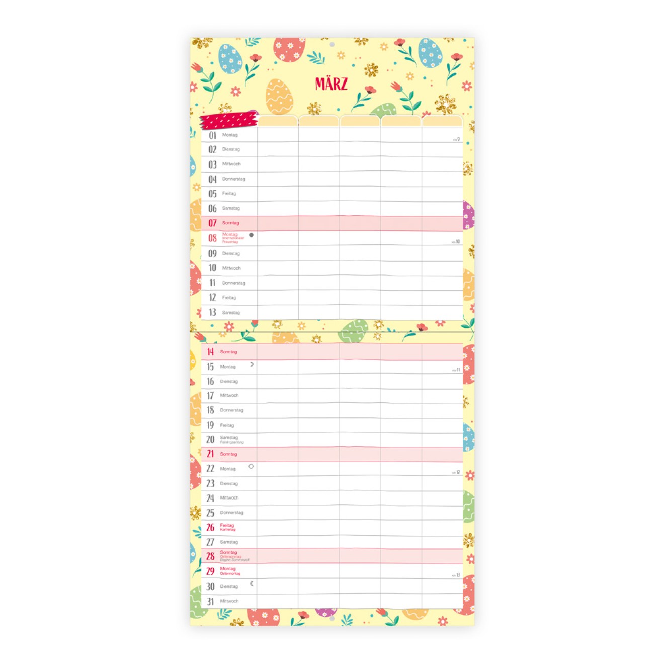 Broschürenkalender Familienplaner 2027