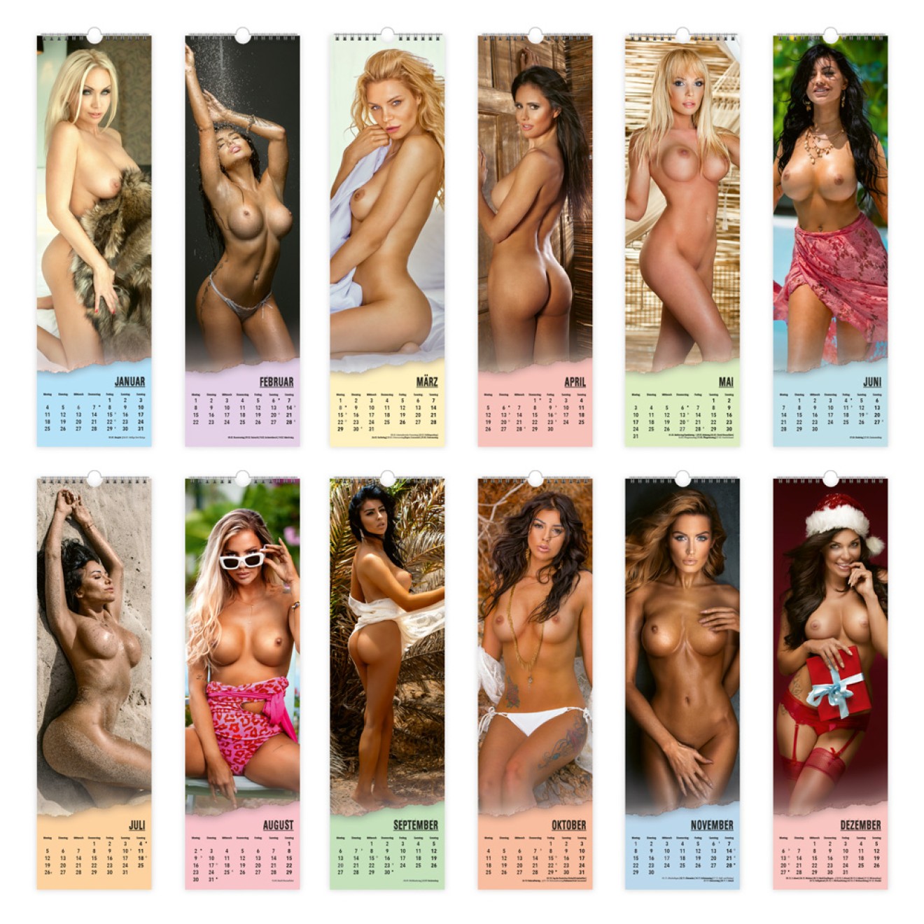 Erotikkalender XL-Streifenkalender Girls 2027