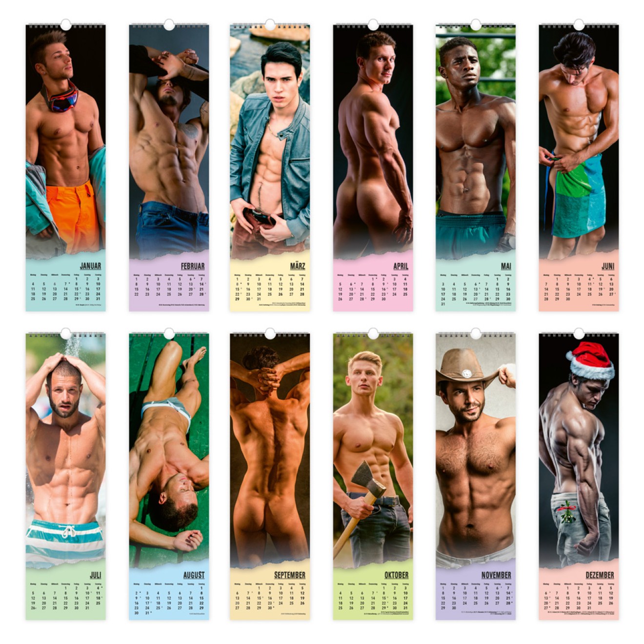 Erotikkalender XL-Streifenkalender Men 2027