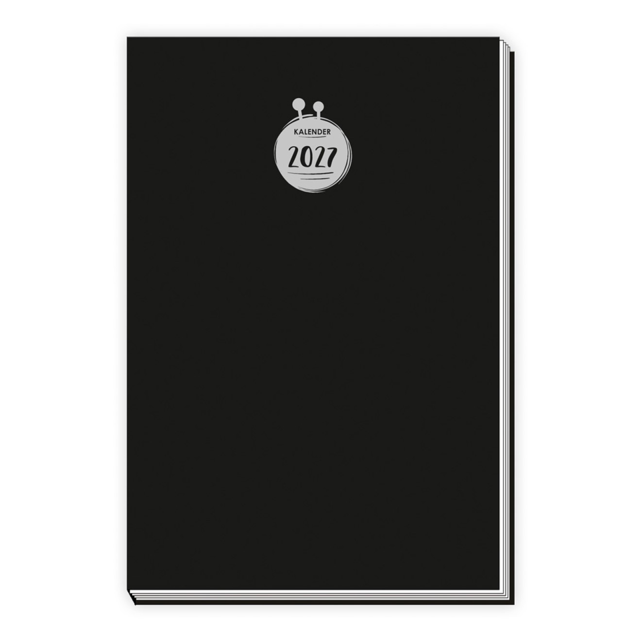 Taschenkalender A6 schwarz 2027