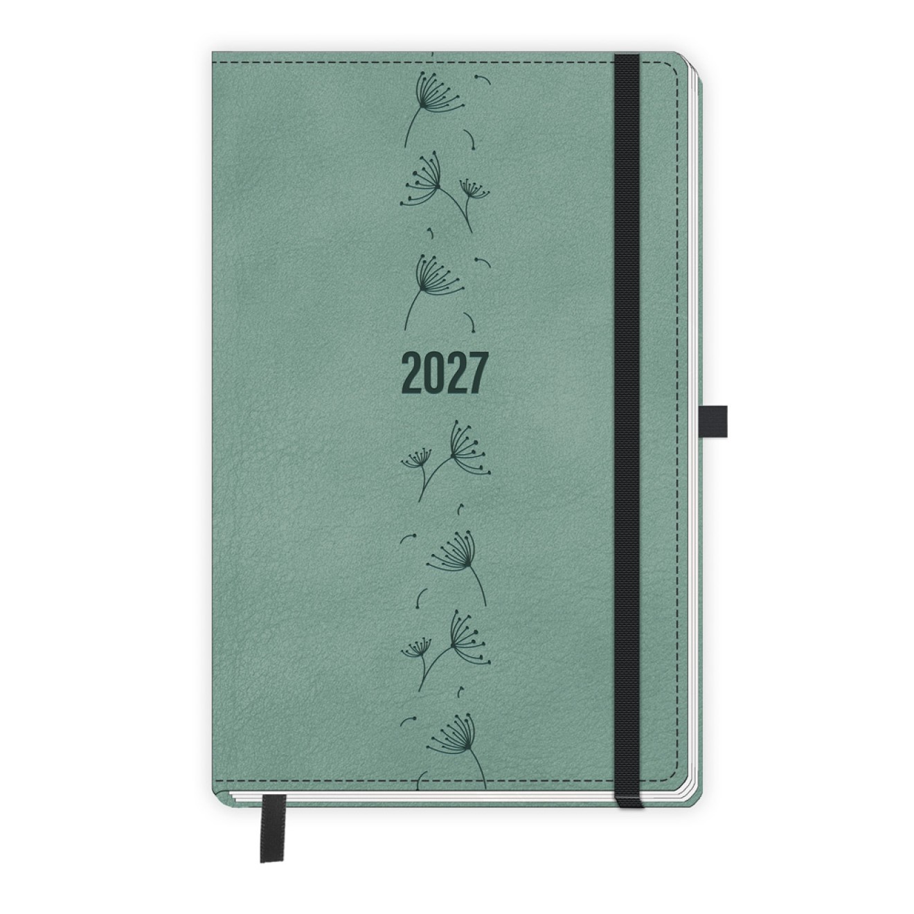 Taschenkalender A6 Soft Touch Premium Aquamarin 2027