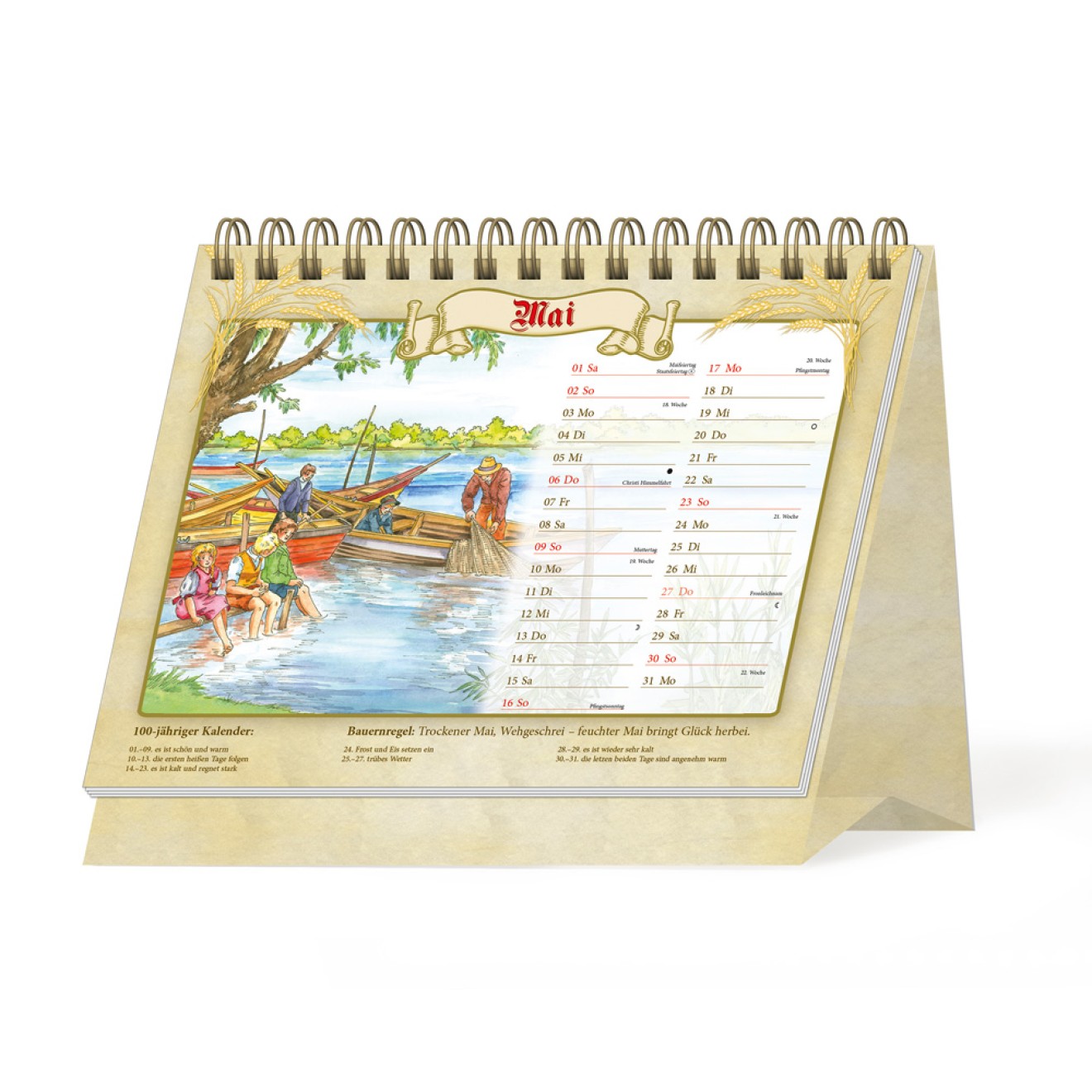 Aufstellkalender Der 100-jährige Kalender 2027