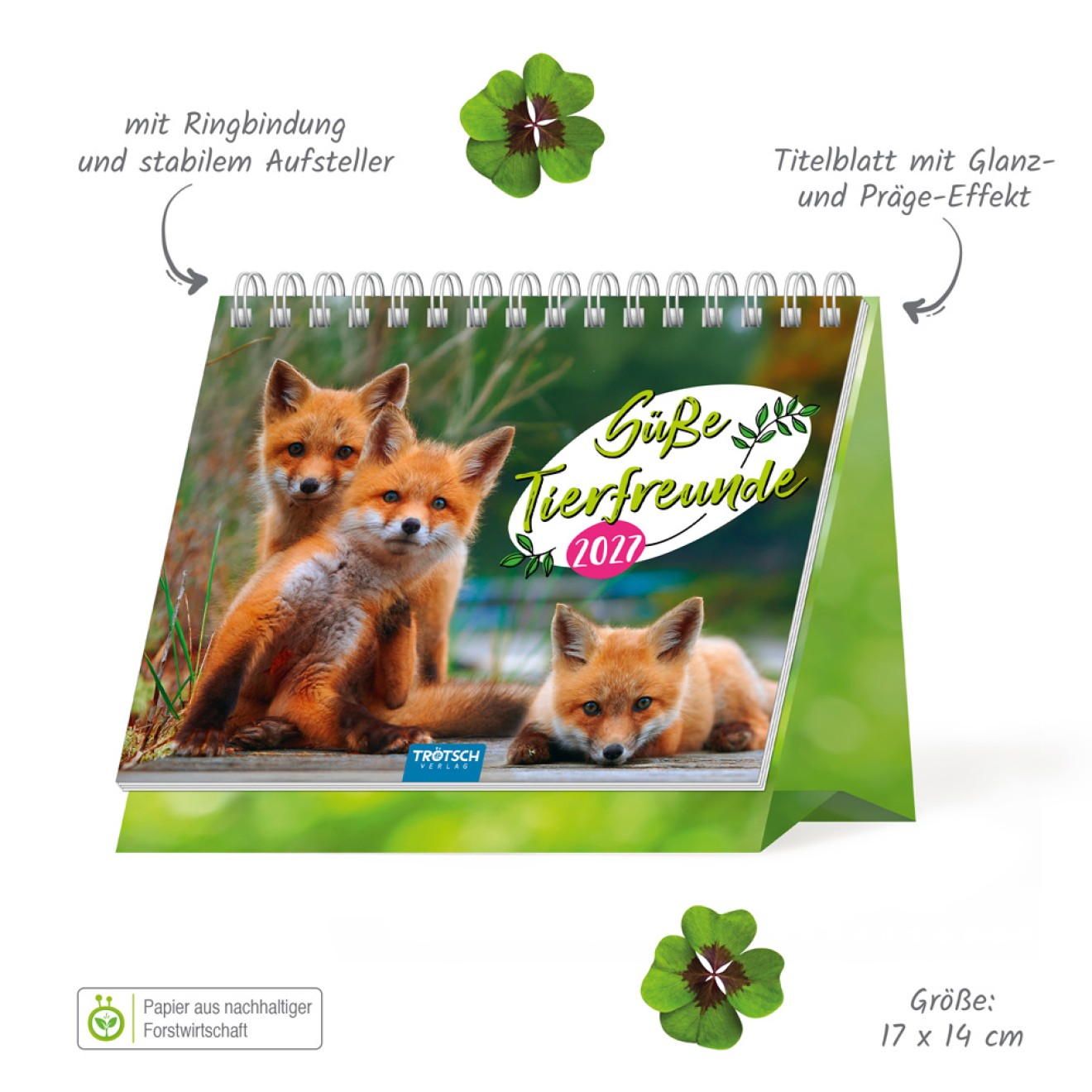 Aufstellkalender Süße Tierfreunde 2027