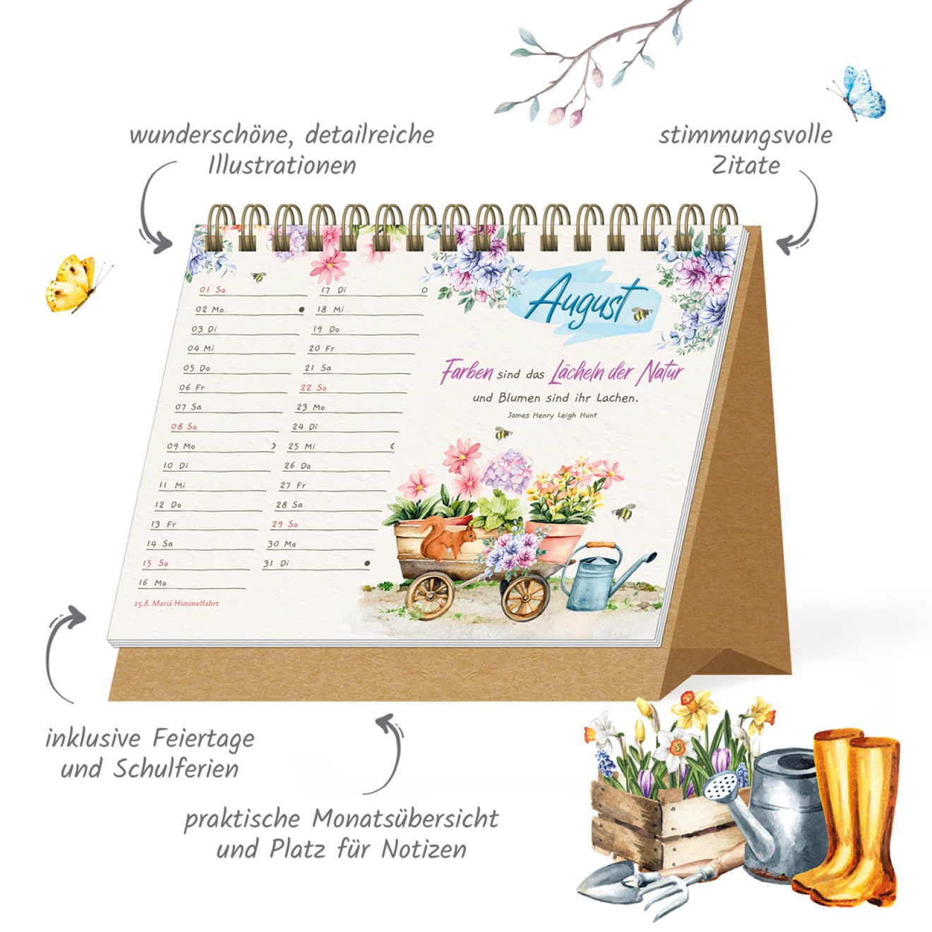 Aufstellkalender Kleine Landgrüße 2027
