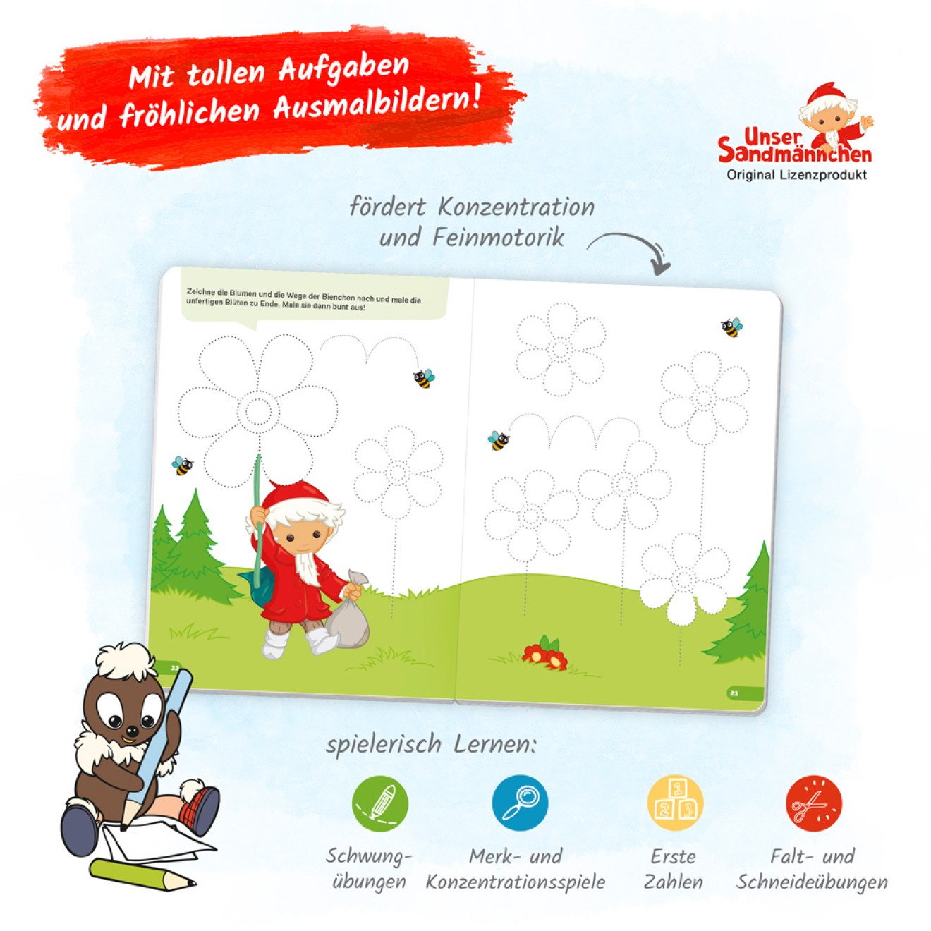 Unser Sandmännchen Mein Kindergarten Übungsbuch