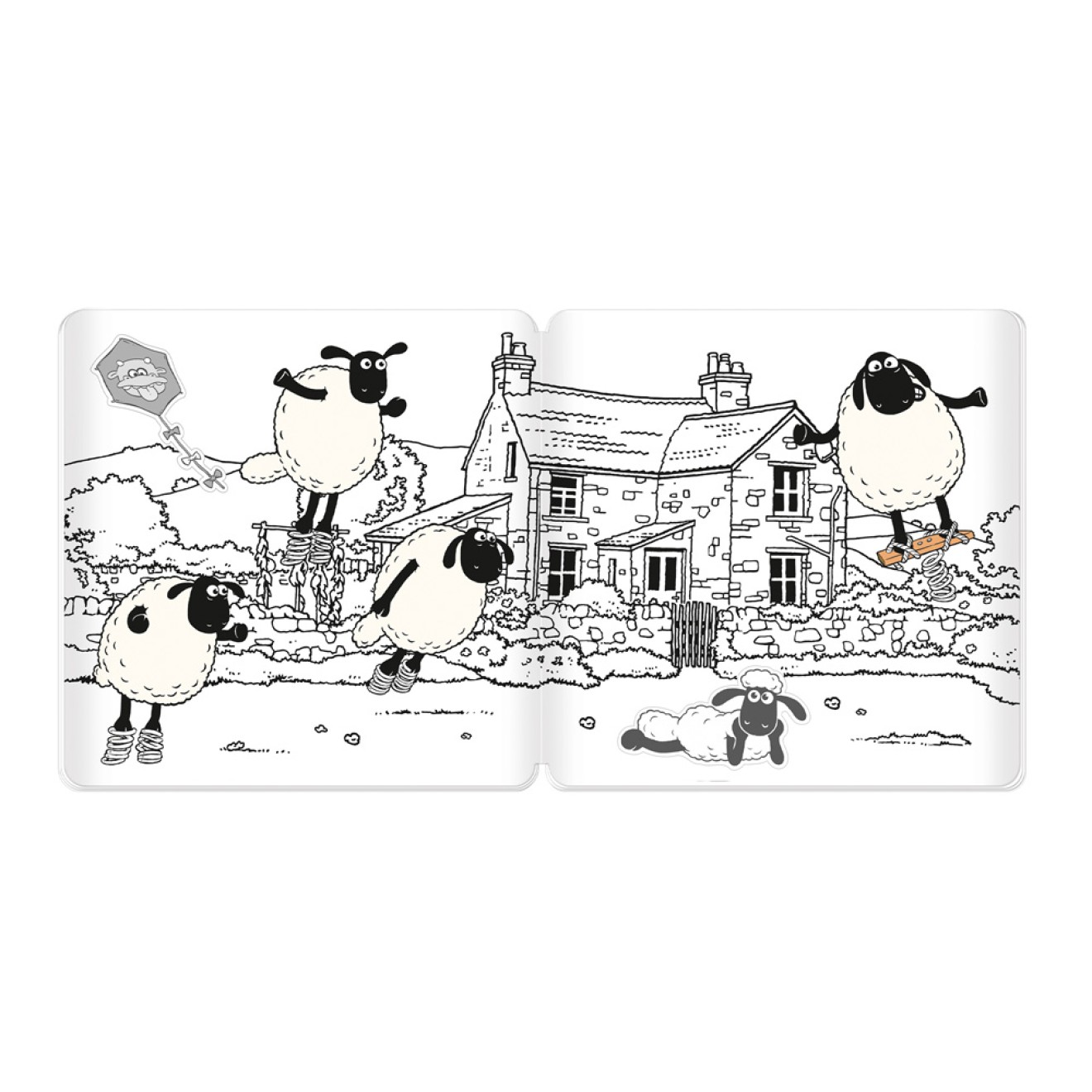 SHAUN DAS SCHAF Stickermalbuch