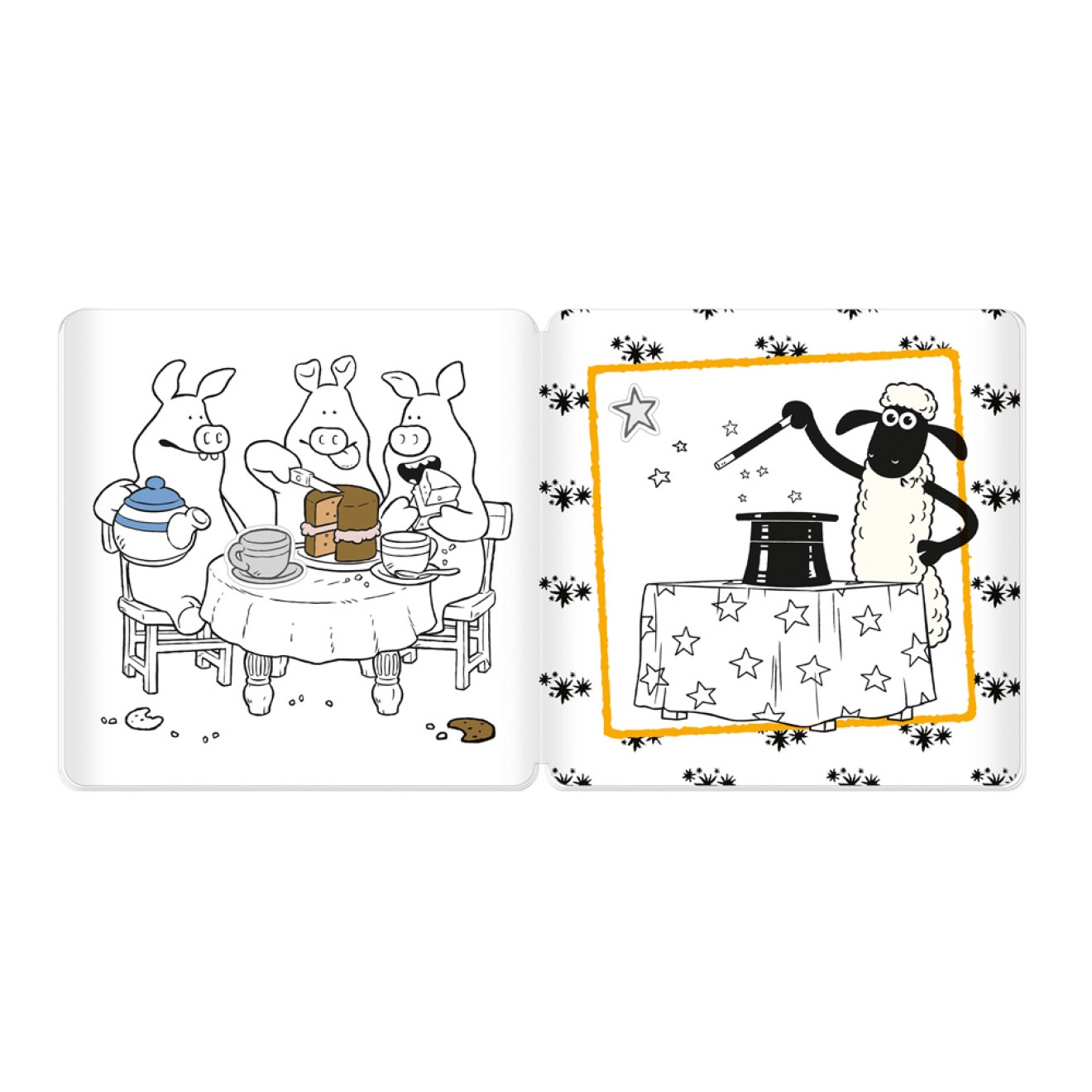 SHAUN DAS SCHAF Stickermalbuch