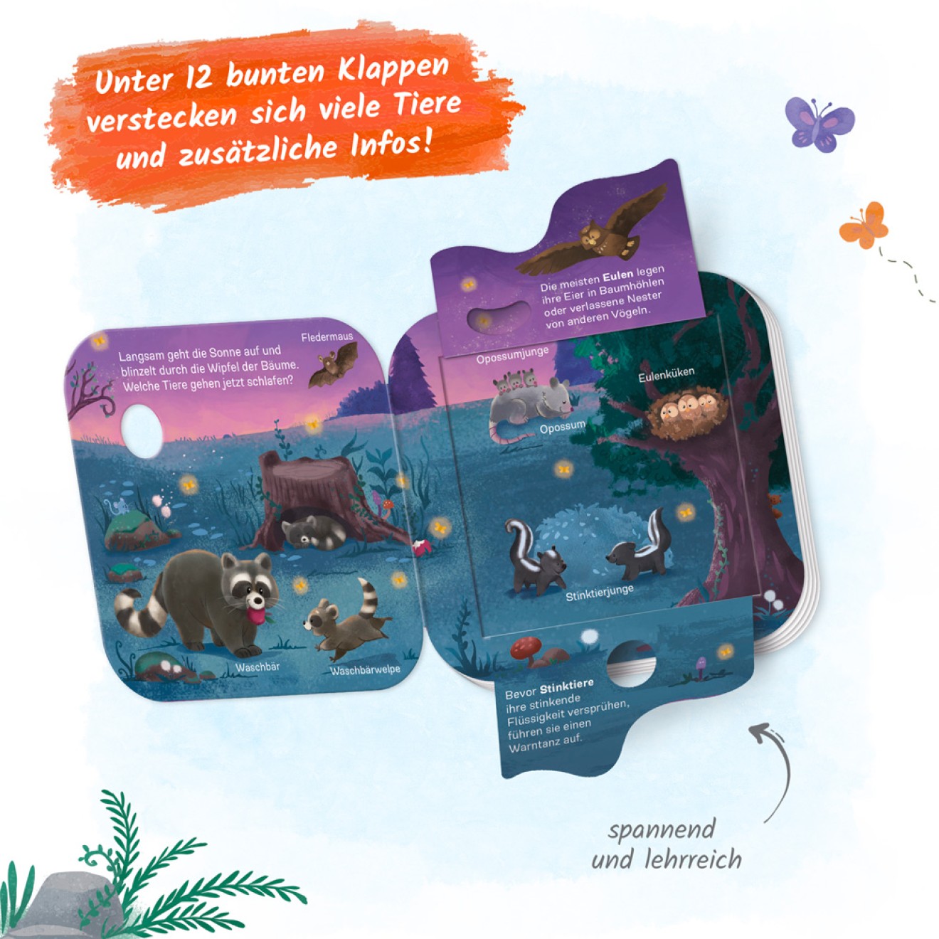 Mein erstes Klappenbuch "Tiere im Wald Wer lebt wo?"