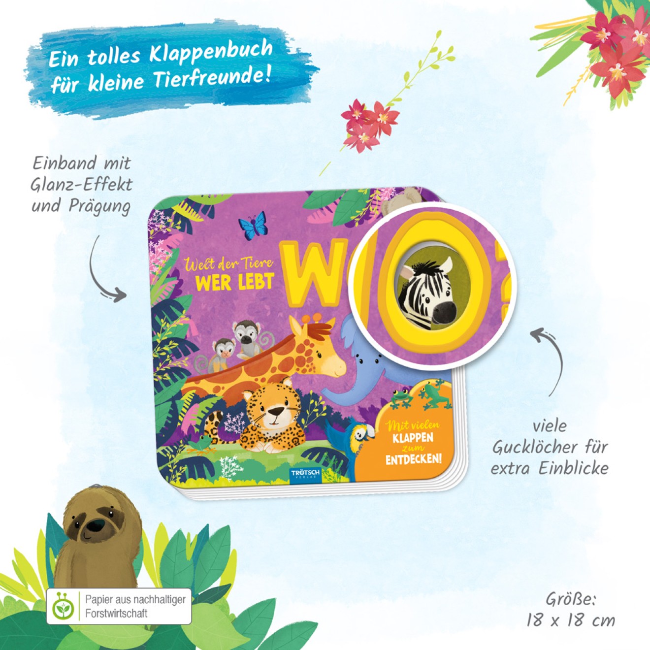 Mein erstes Klappenbuch "Welt der Tiere Wer lebt wo?"